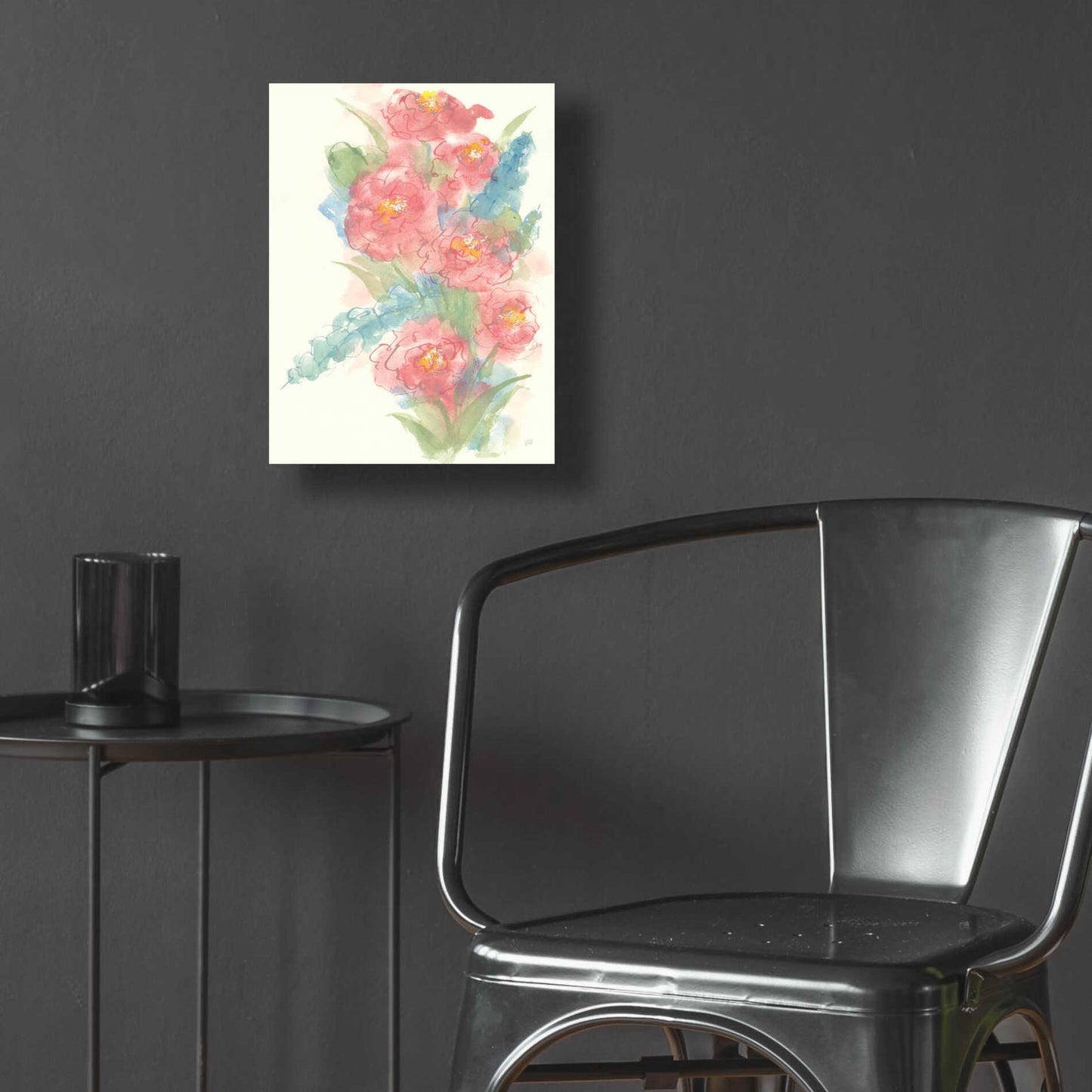 Epic Art 'Peony Bouquet I' by Chris Paschke, Acrylic Glass Wall Art,12x16