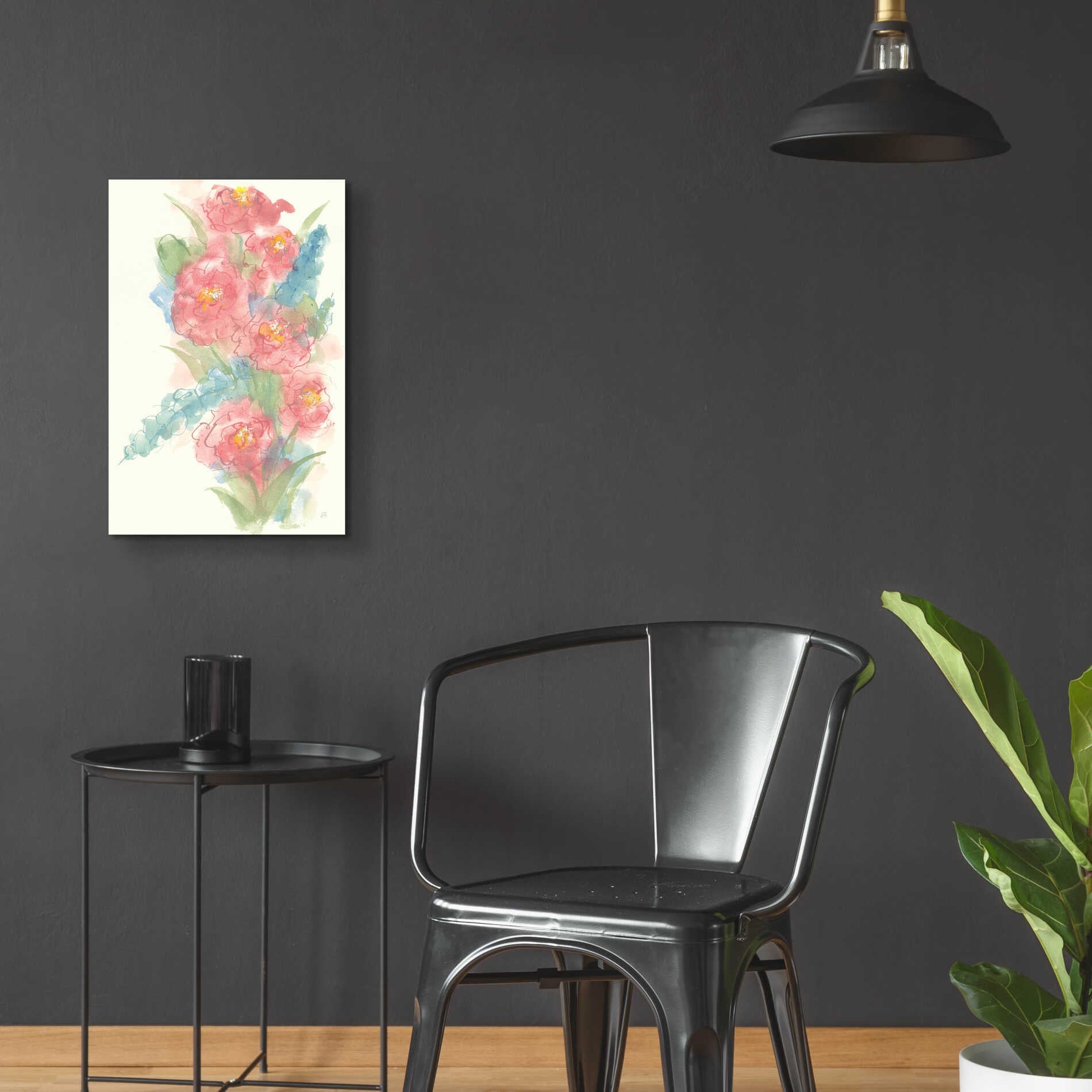 Epic Art 'Peony Bouquet I' by Chris Paschke, Acrylic Glass Wall Art,16x24