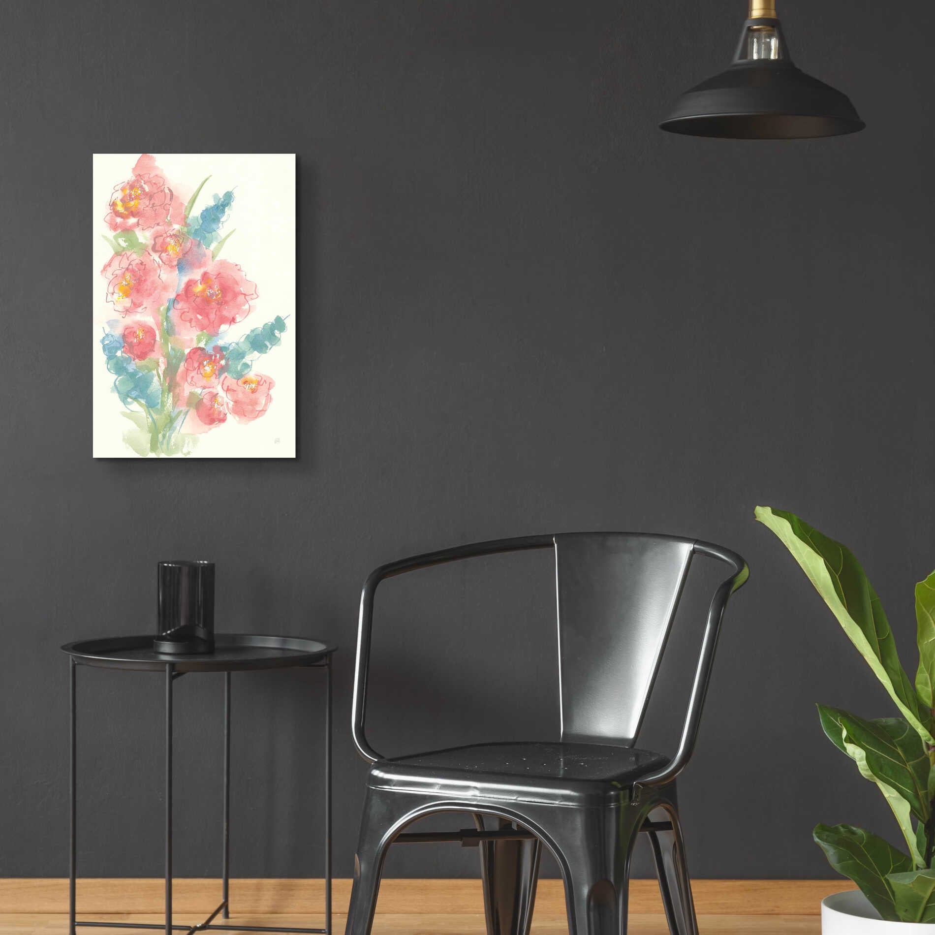 Epic Art 'Peony Bouquet II' by Chris Paschke, Acrylic Glass Wall Art,16x24