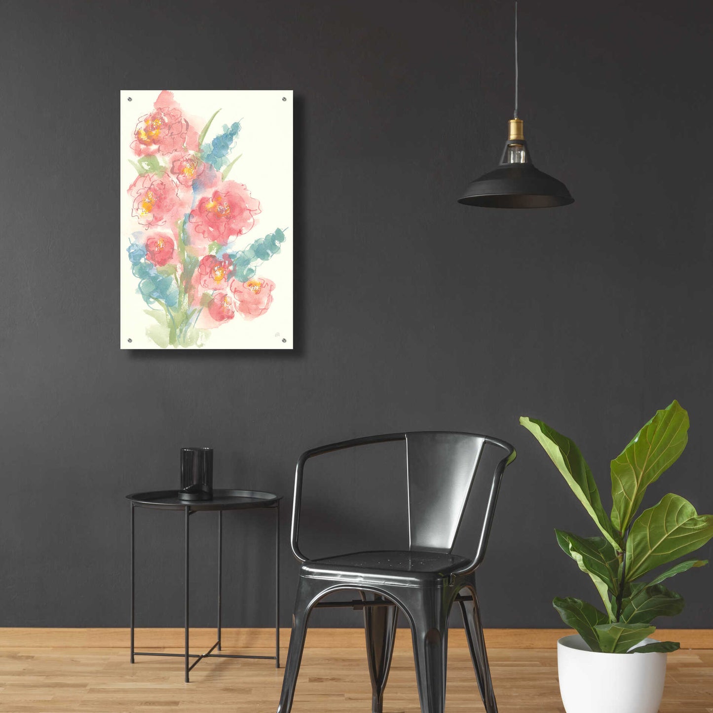 Epic Art 'Peony Bouquet II' by Chris Paschke, Acrylic Glass Wall Art,24x36