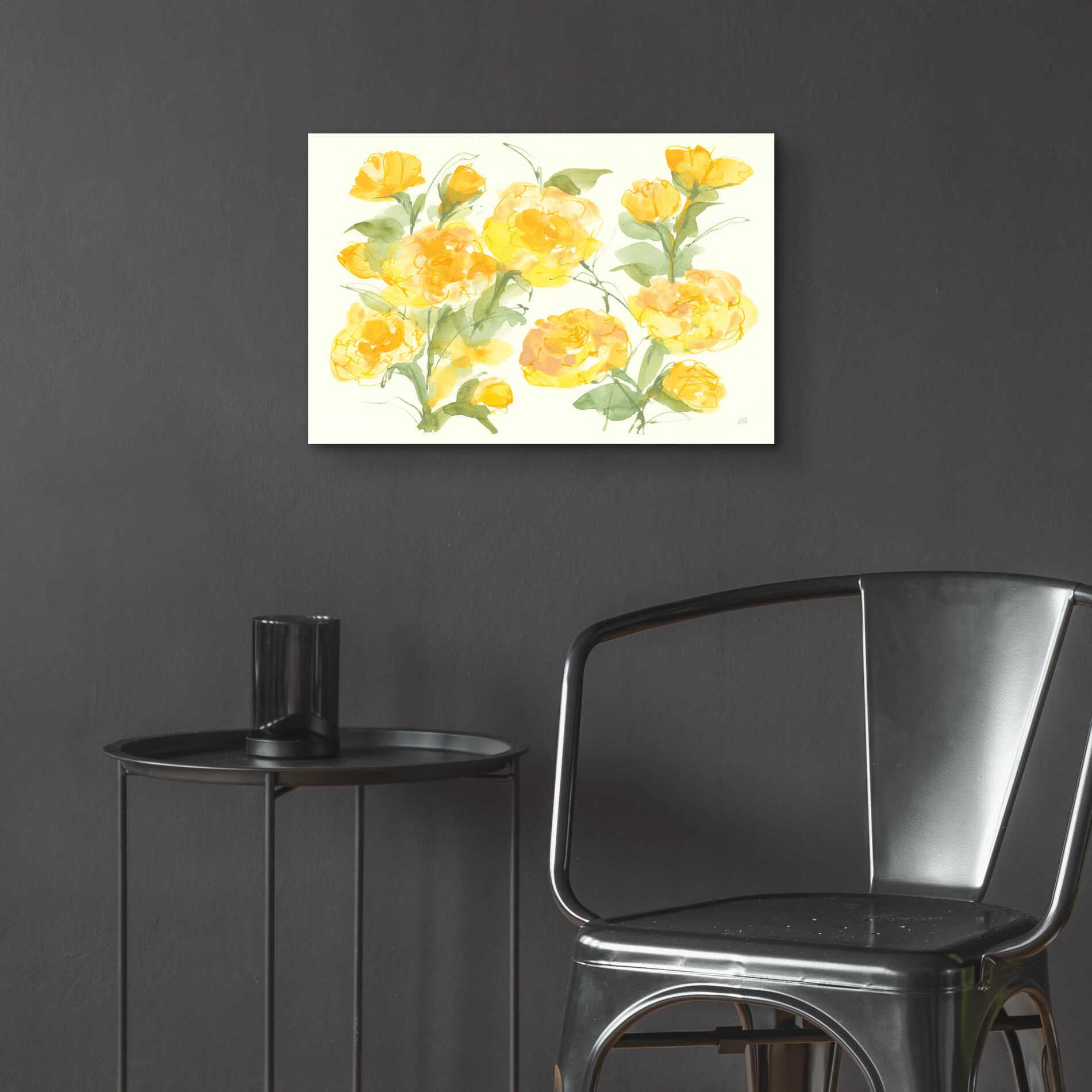 Epic Art 'Sunshine Peonies' by Chris Paschke, Acrylic Glass Wall Art,24x16