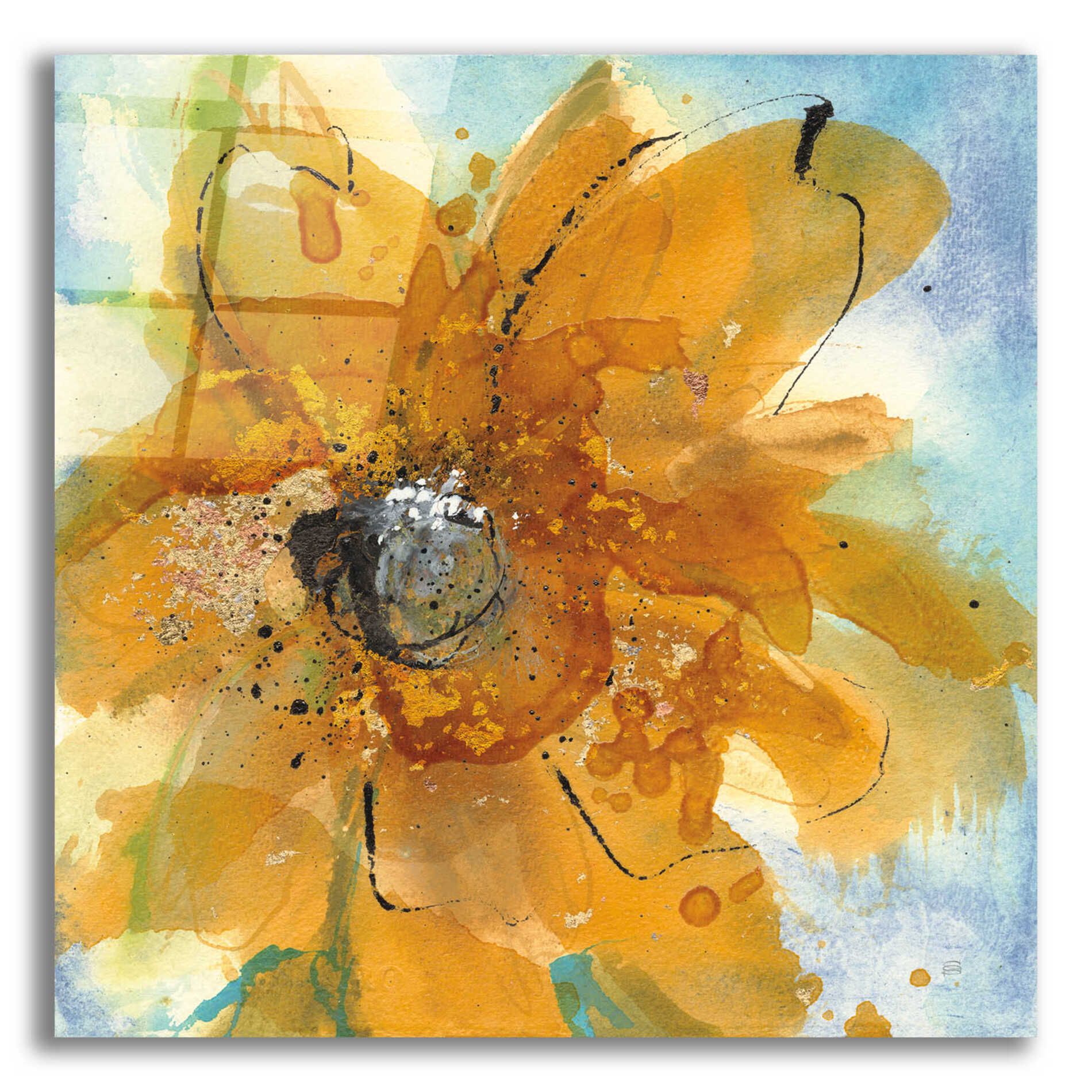 Epic Art 'Amber Gold II' by Chris Paschke, Acrylic Glass Wall Art,24x24