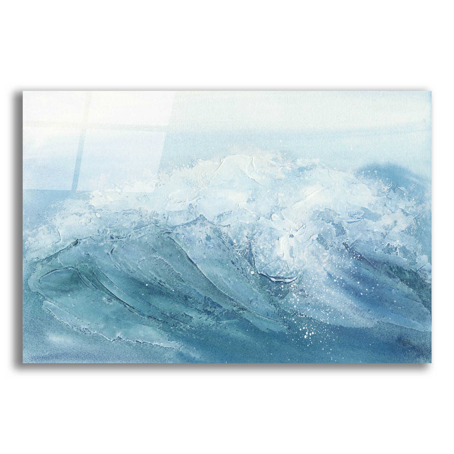 Epic Art 'Waves I' by Chris Paschke, Acrylic Glass Wall Art,16x12