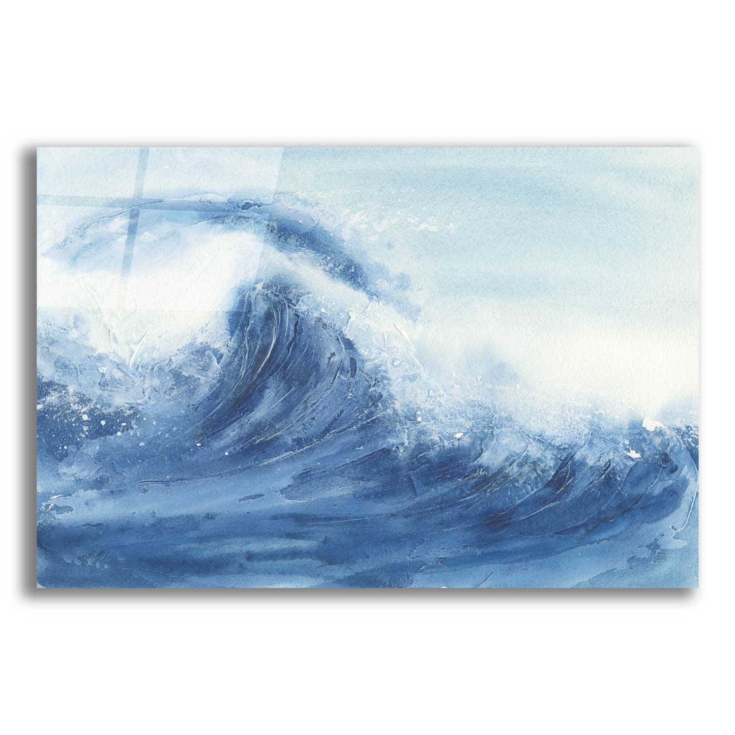 Epic Art 'Waves II' by Chris Paschke, Acrylic Glass Wall Art,16x12