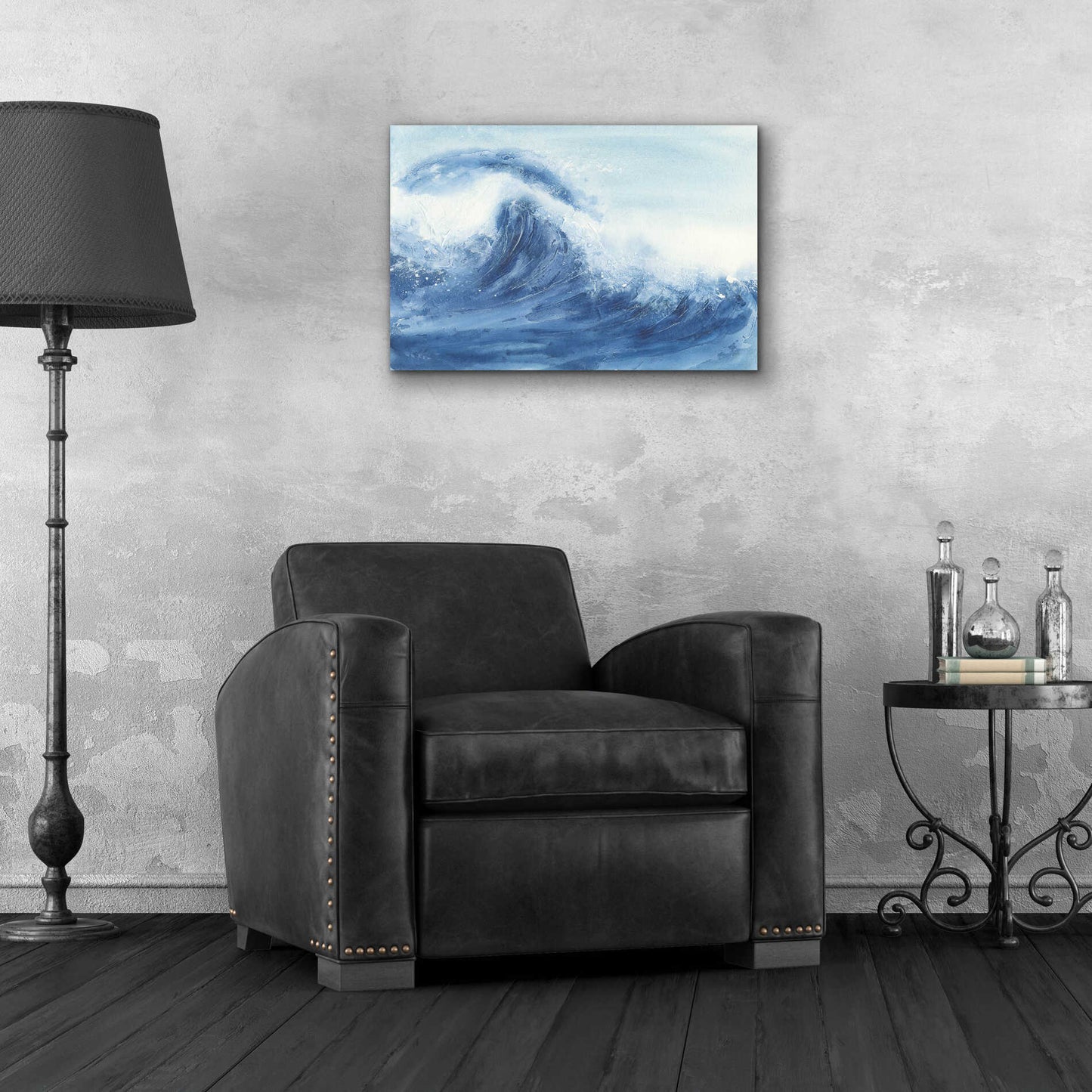 Epic Art 'Waves II' by Chris Paschke, Acrylic Glass Wall Art,24x16