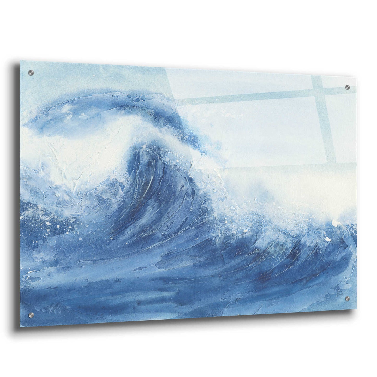 Epic Art 'Waves II' by Chris Paschke, Acrylic Glass Wall Art,36x24