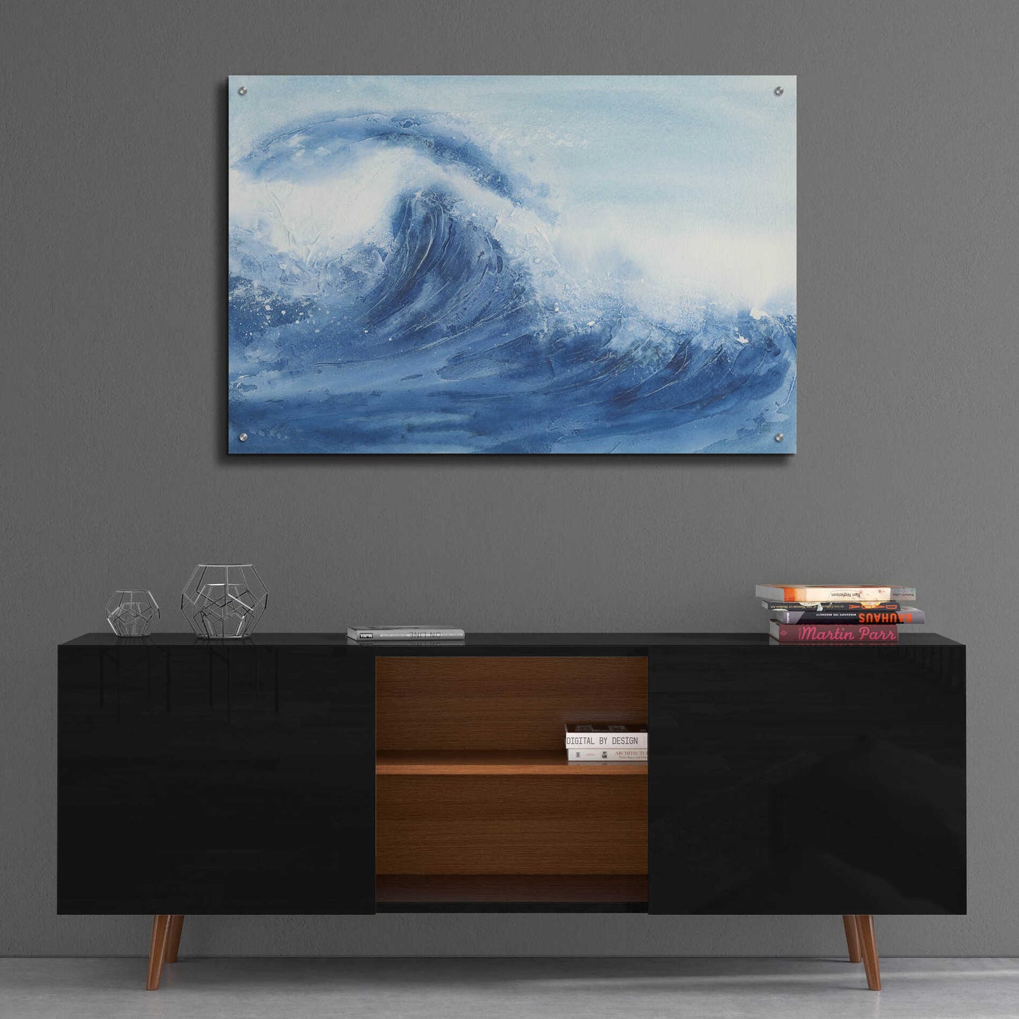 Epic Art 'Waves II' by Chris Paschke, Acrylic Glass Wall Art,36x24