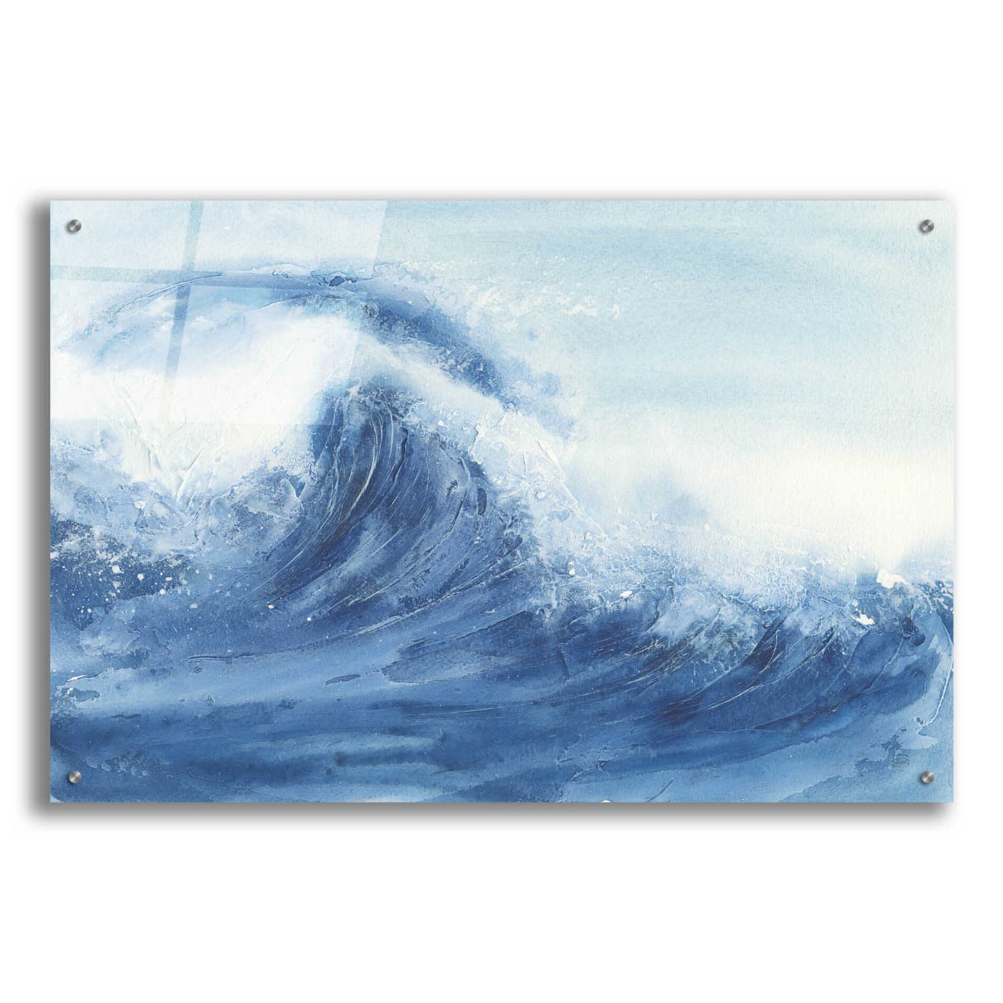 Epic Art 'Waves II' by Chris Paschke, Acrylic Glass Wall Art,36x24