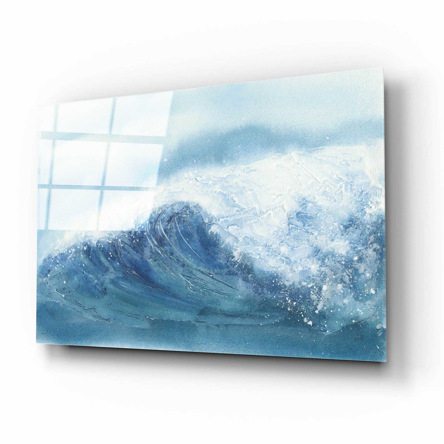 Epic Art 'Waves III' by Chris Paschke, Acrylic Glass Wall Art,16x12