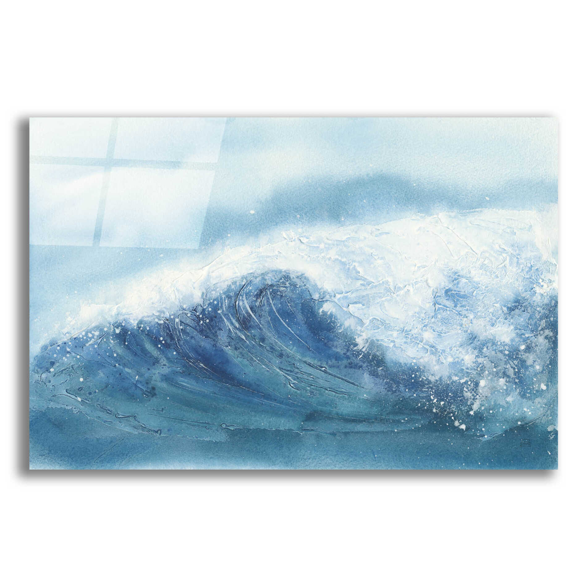 Epic Art 'Waves III' by Chris Paschke, Acrylic Glass Wall Art,16x12