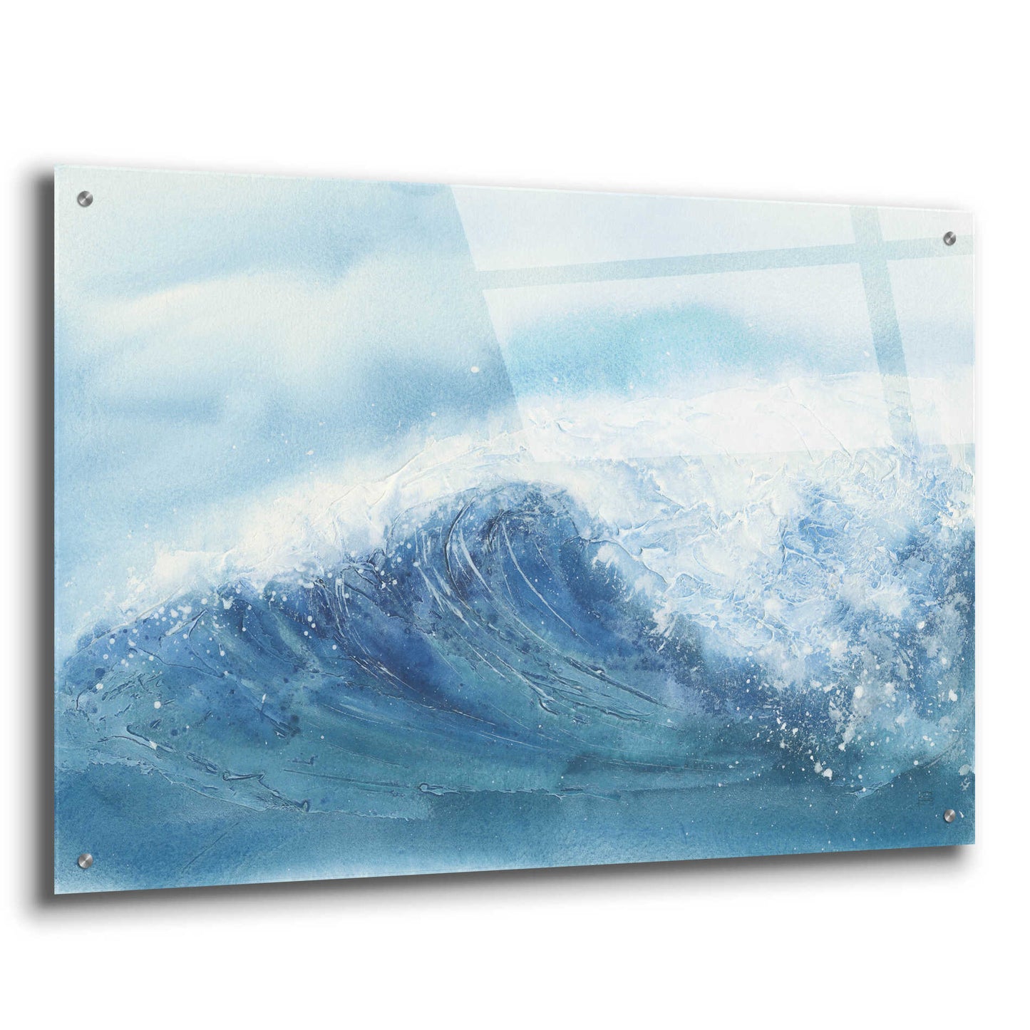 Epic Art 'Waves III' by Chris Paschke, Acrylic Glass Wall Art,36x24