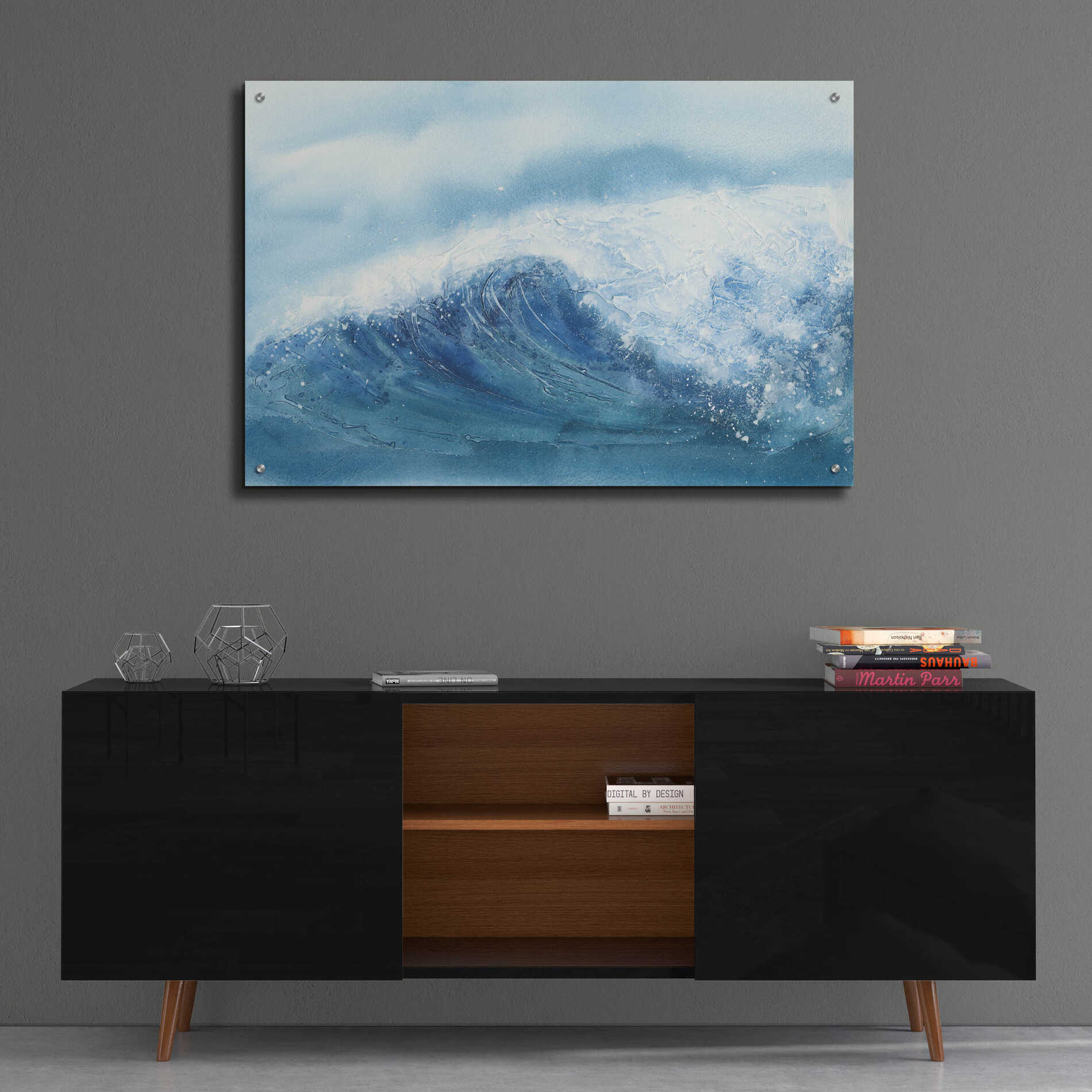 Epic Art 'Waves III' by Chris Paschke, Acrylic Glass Wall Art,36x24