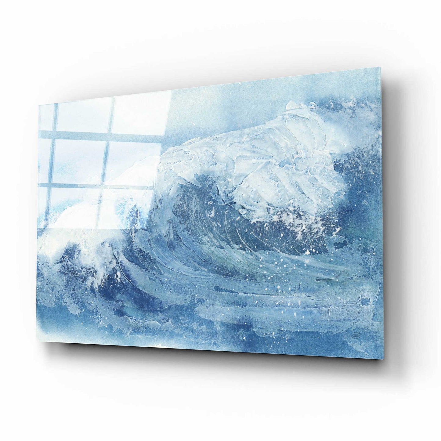 Epic Art 'Waves IV' by Chris Paschke, Acrylic Glass Wall Art,16x12