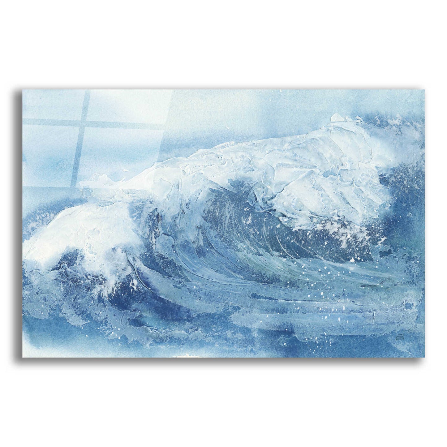 Epic Art 'Waves IV' by Chris Paschke, Acrylic Glass Wall Art,16x12