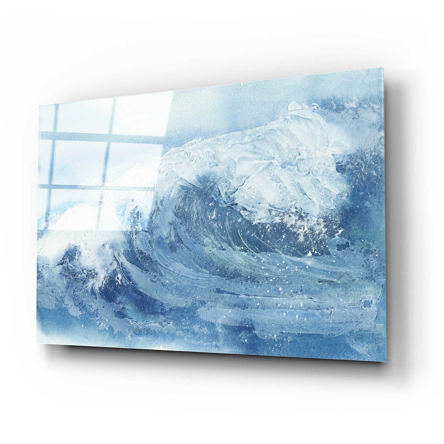 Epic Art 'Waves IV' by Chris Paschke, Acrylic Glass Wall Art,24x16