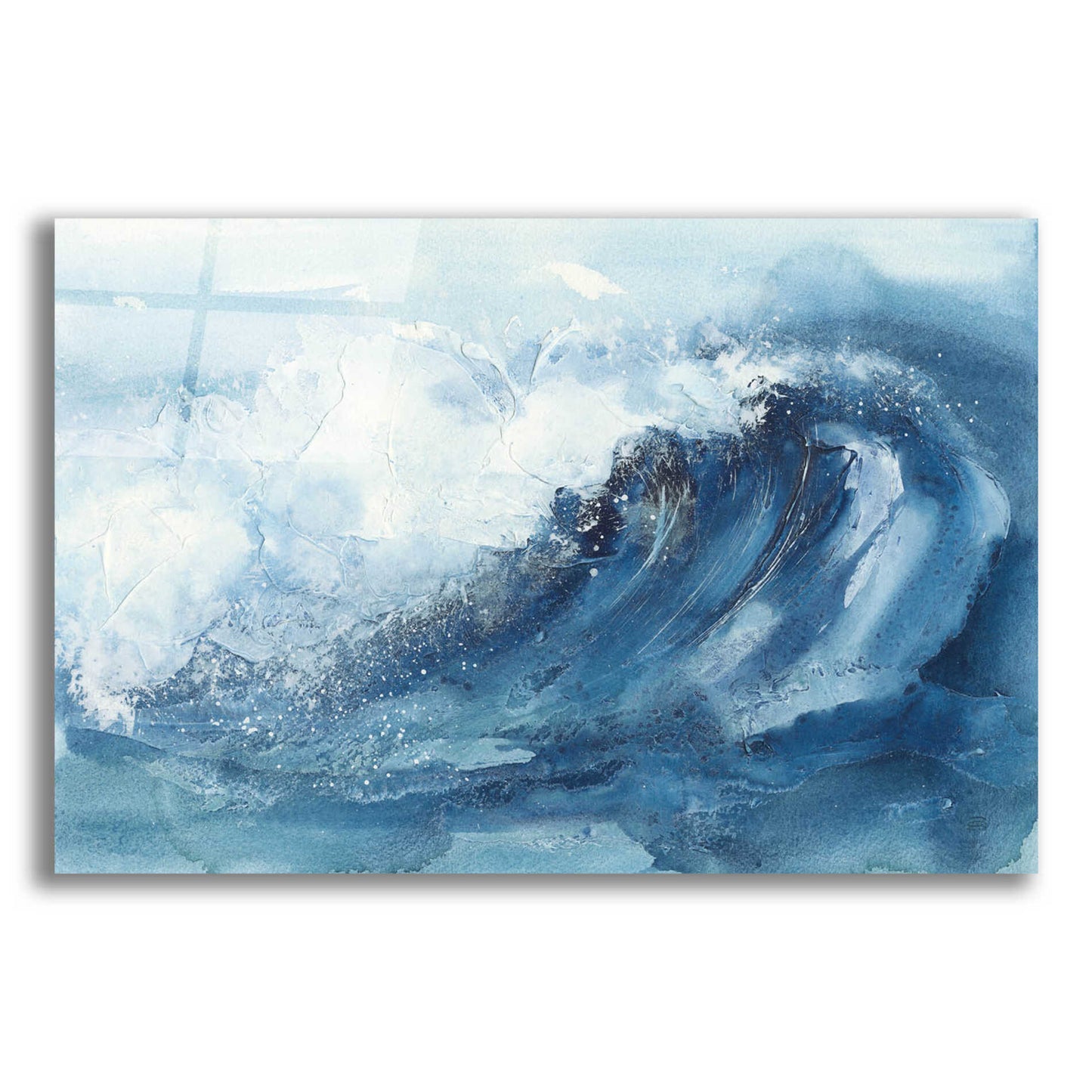 Epic Art 'Waves V' by Chris Paschke, Acrylic Glass Wall Art,16x12