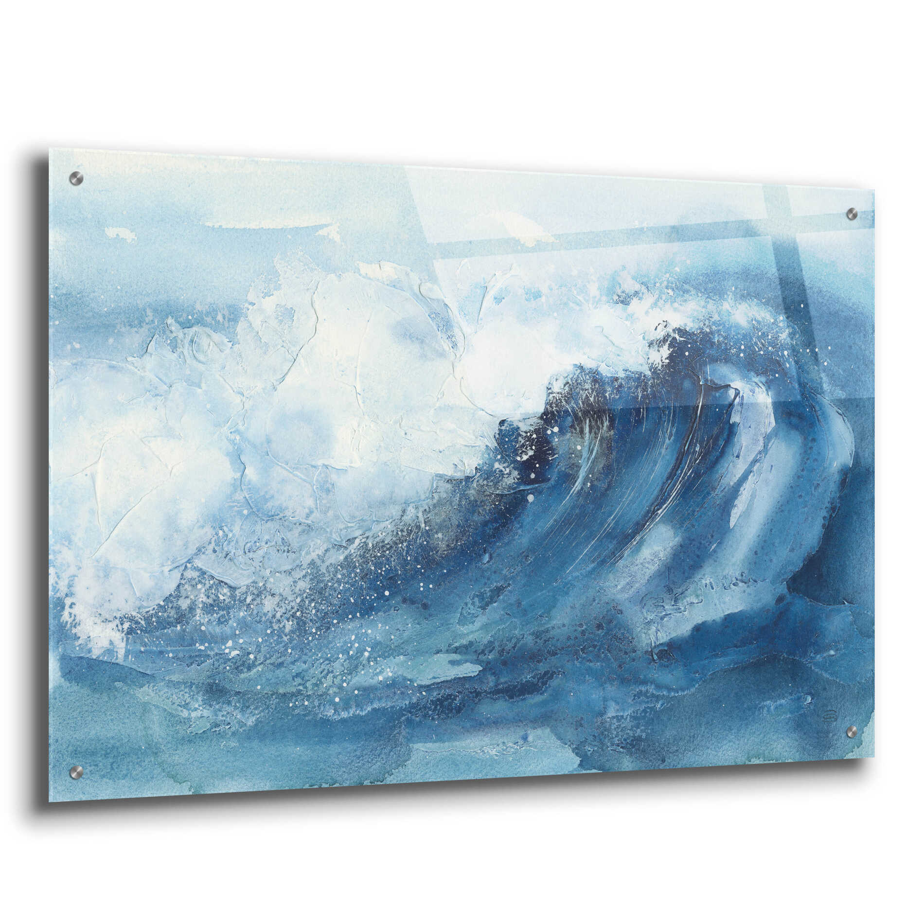 Epic Art 'Waves V' by Chris Paschke, Acrylic Glass Wall Art,36x24