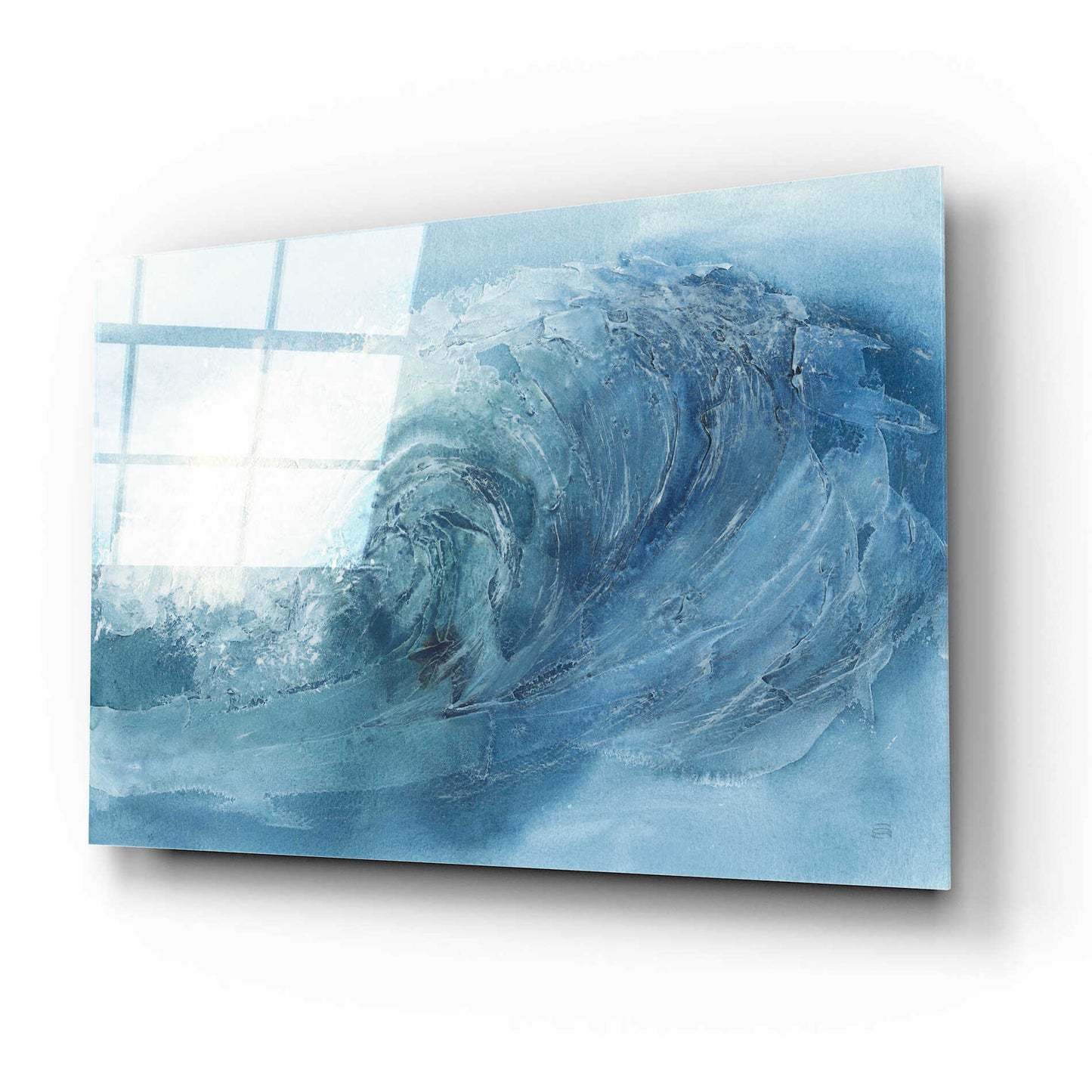 Epic Art 'Waves VI' by Chris Paschke, Acrylic Glass Wall Art,16x12
