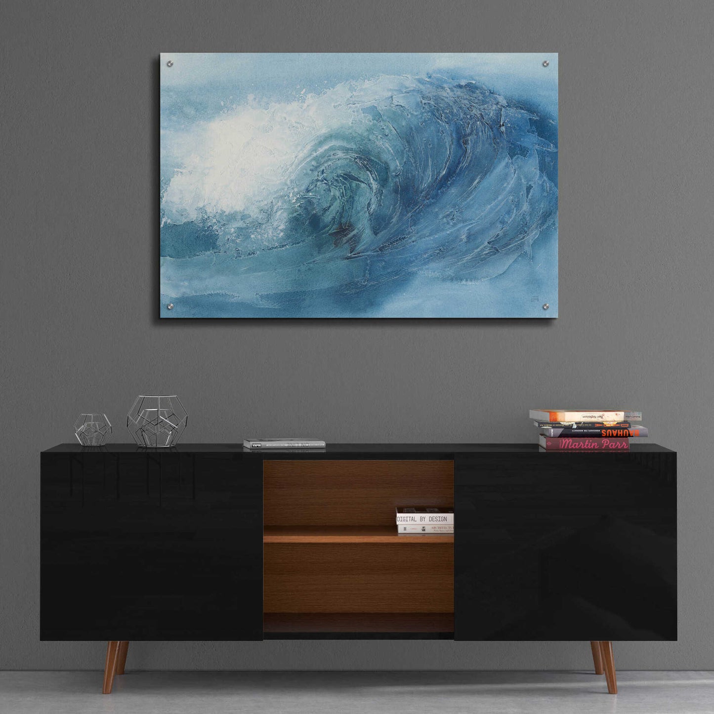 Epic Art 'Waves VI' by Chris Paschke, Acrylic Glass Wall Art,36x24