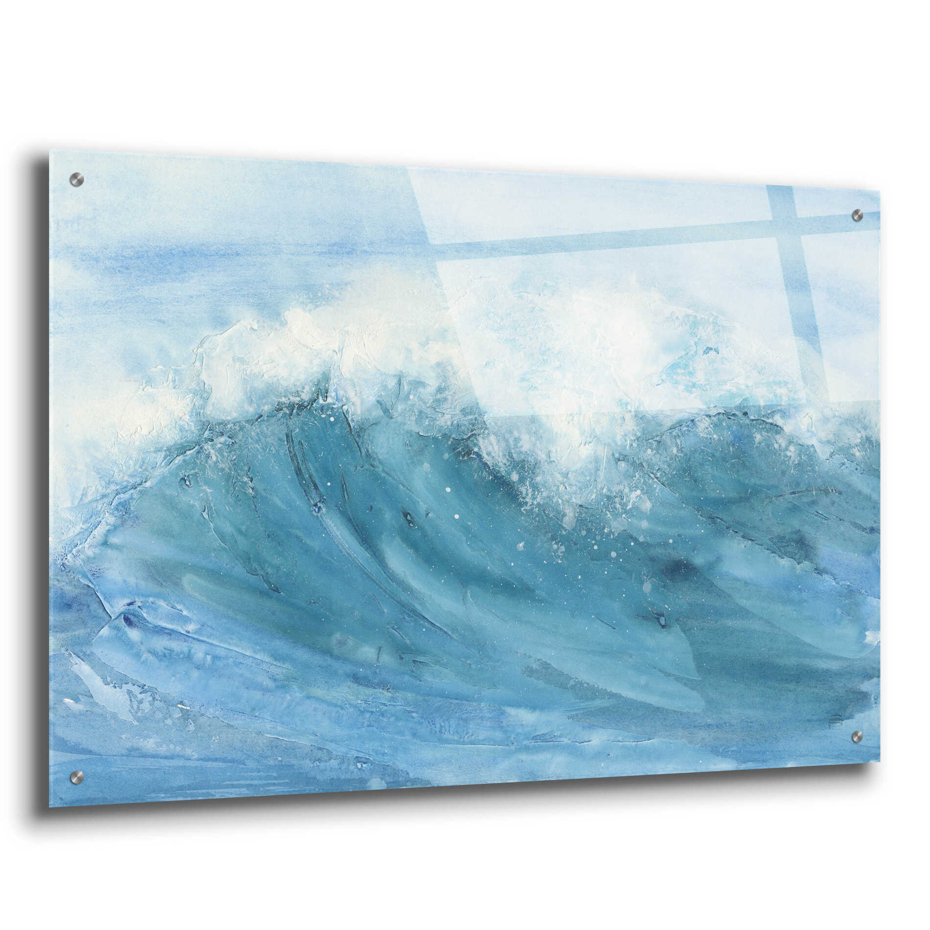 Epic Art 'In the Blue I' by Chris Paschke, Acrylic Glass Wall Art,36x24