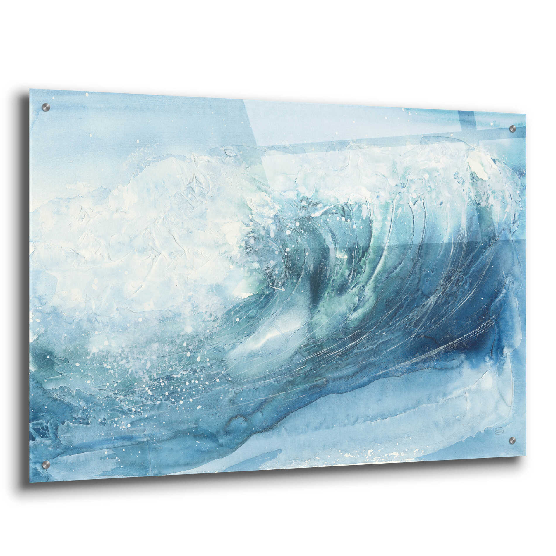 Epic Art 'In the Blue VI' by Chris Paschke, Acrylic Glass Wall Art,36x24