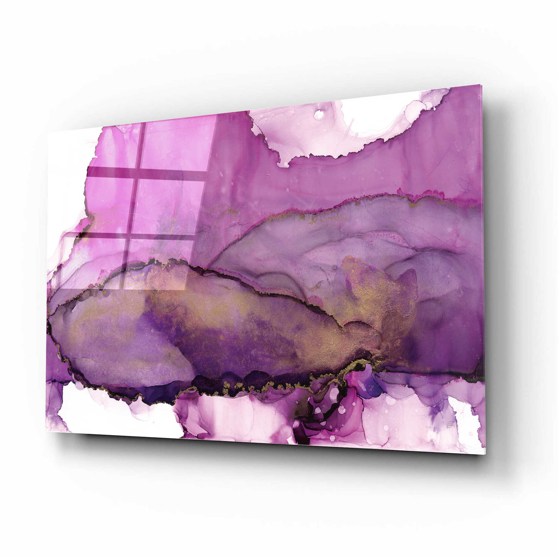 Epic Art 'Violet' by Chris Paschke, Acrylic Glass Wall Art,16x12