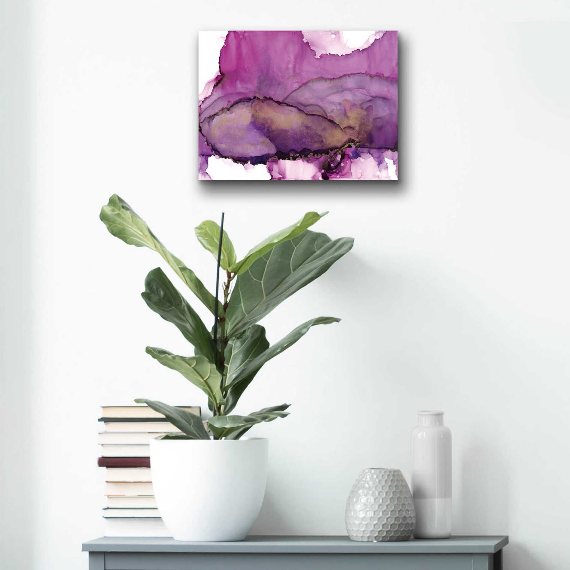 Epic Art 'Violet' by Chris Paschke, Acrylic Glass Wall Art,16x12