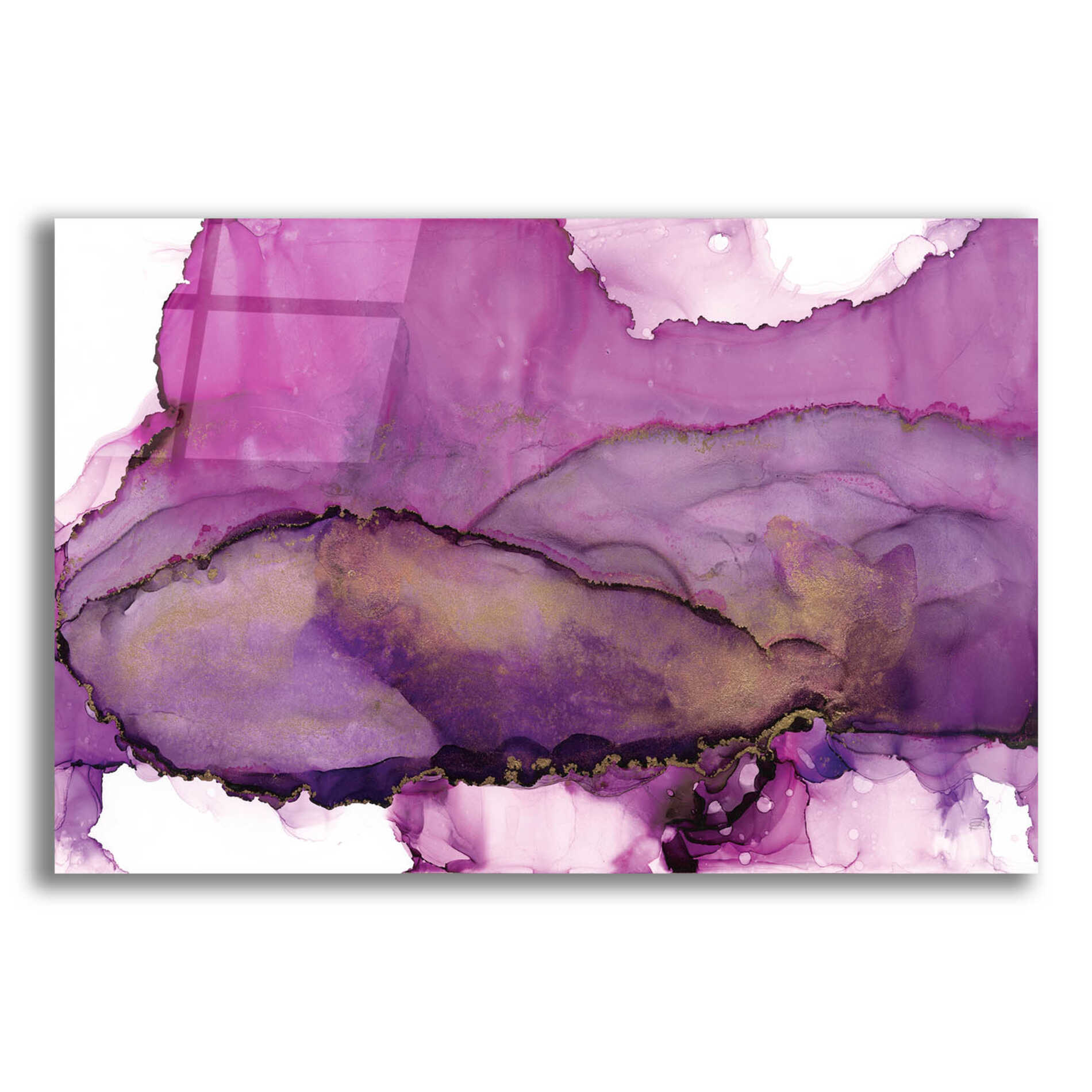 Epic Art 'Violet' by Chris Paschke, Acrylic Glass Wall Art,16x12