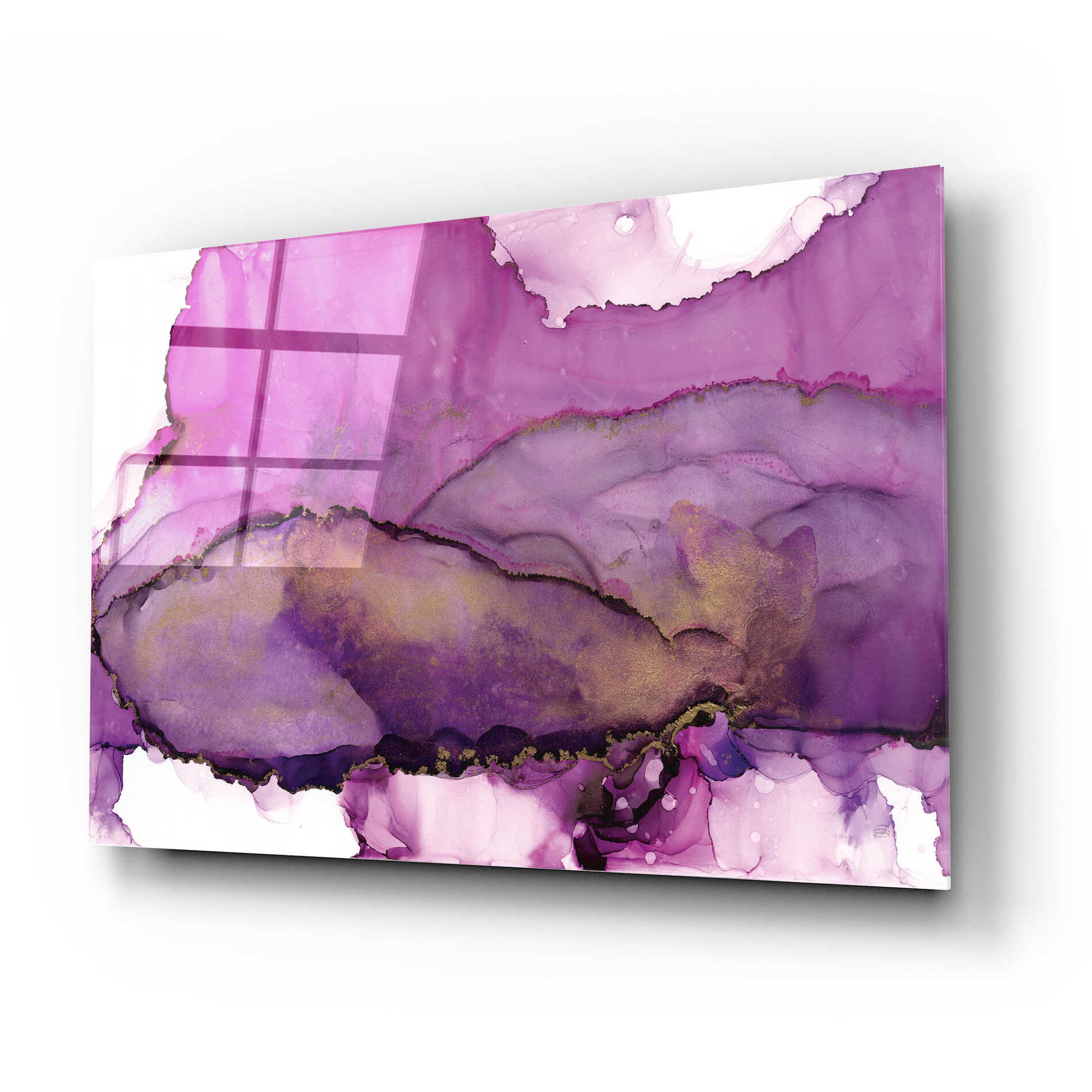 Epic Art 'Violet' by Chris Paschke, Acrylic Glass Wall Art,24x16