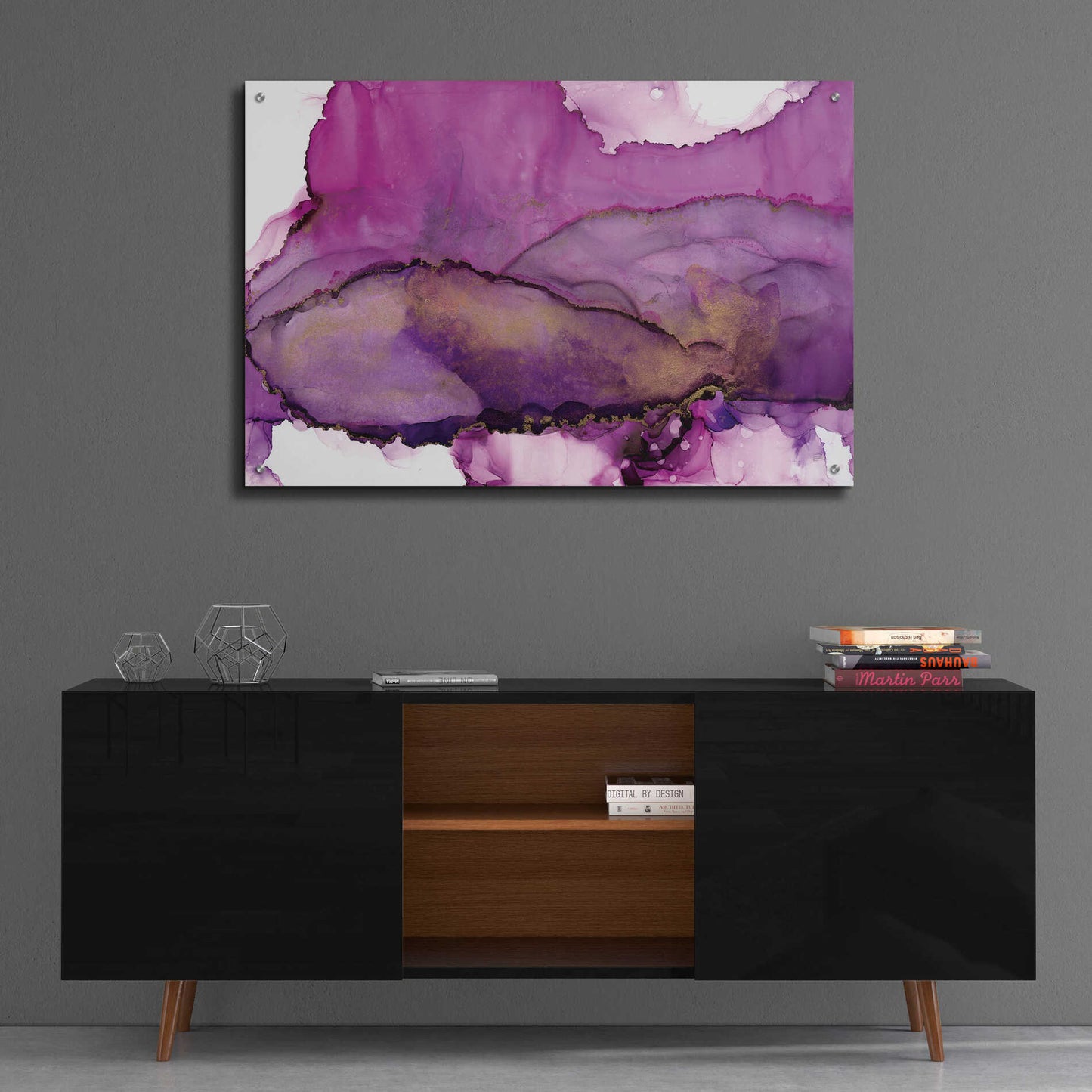 Epic Art 'Violet' by Chris Paschke, Acrylic Glass Wall Art,36x24