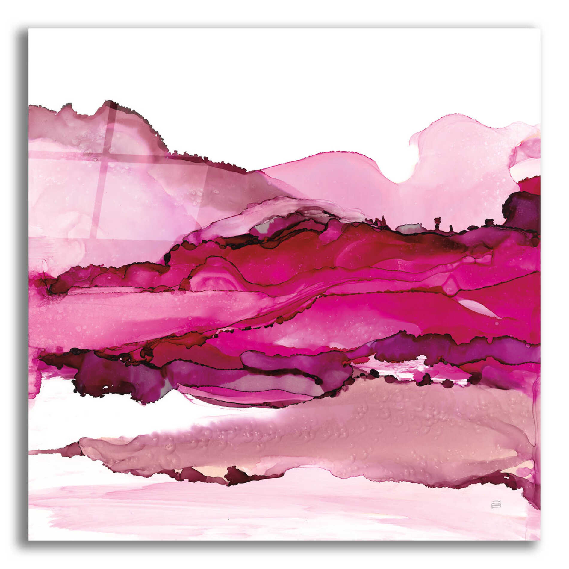 Epic Art 'Pinkscape I' by Chris Paschke, Acrylic Glass Wall Art,36x36