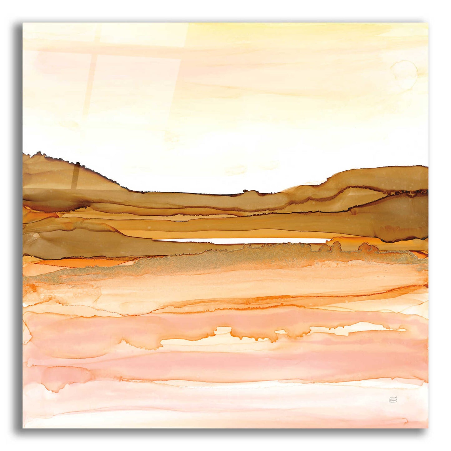 Epic Art 'Desertscape II' by Chris Paschke, Acrylic Glass Wall Art,24x24