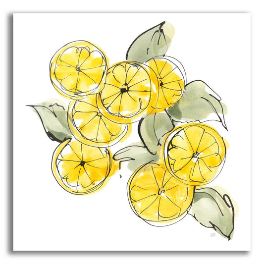 Epic Art 'Cut Lemons I' by Chris Paschke, Acrylic Glass Wall Art