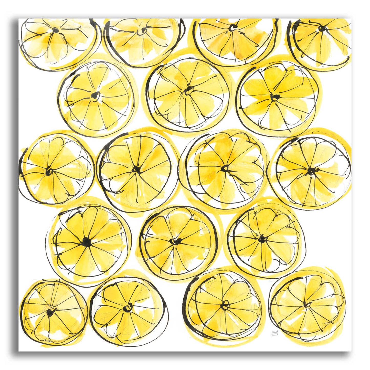 Epic Art 'Cut Lemons IV' by Chris Paschke, Acrylic Glass Wall Art