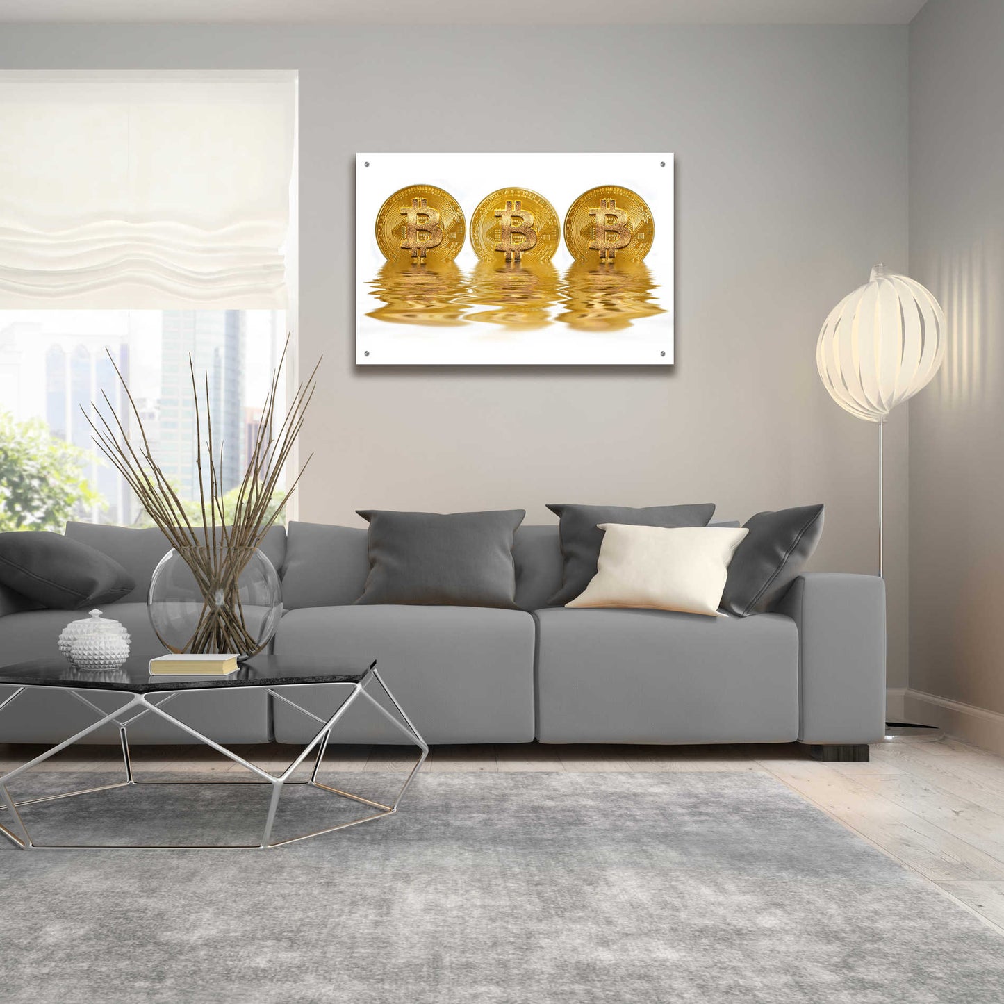 Epic Art 'Liquid Gold' by Andrea Haase Acrylic Glass Wall Art,36x24