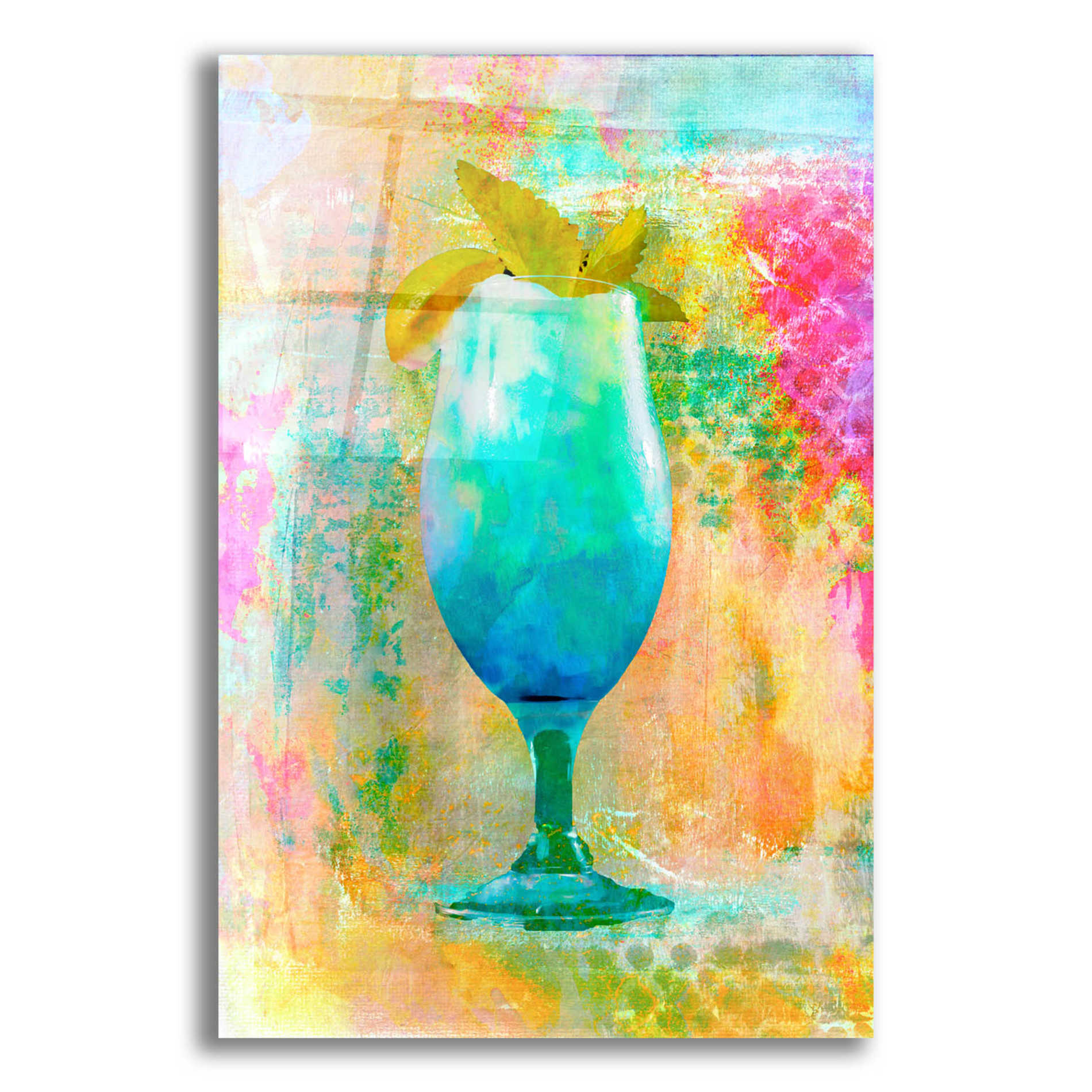 Epic Art 'Cocktail Night' by Andrea Haase Acrylic Glass Wall Art,12x16