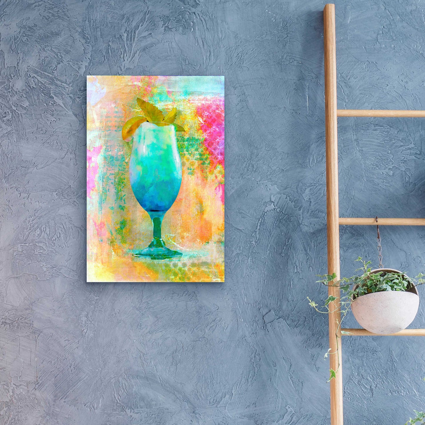 Epic Art 'Cocktail Night' by Andrea Haase Acrylic Glass Wall Art,16x24