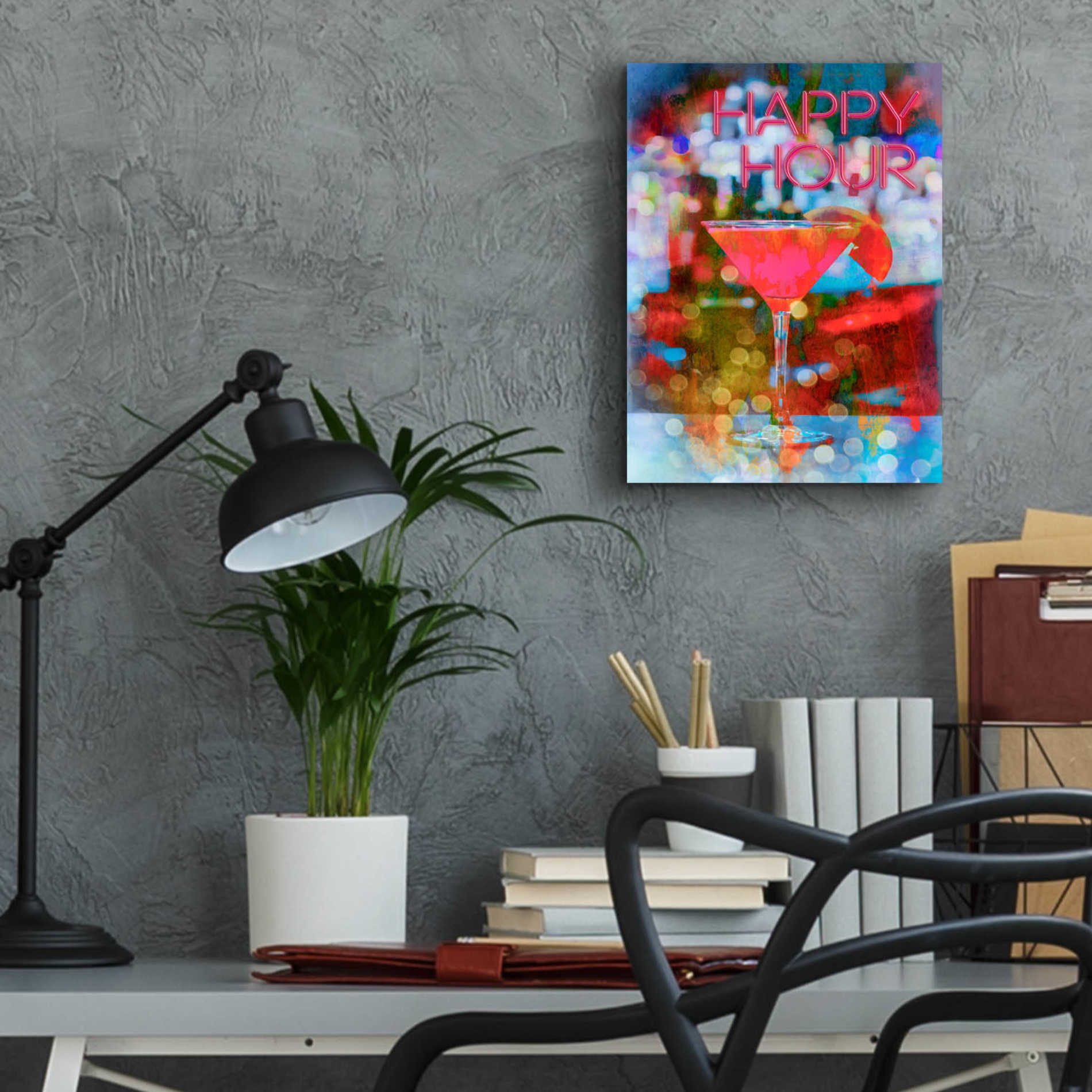 Epic Art 'Happy Hour' by Andrea Haase Acrylic Glass Wall Art,12x16