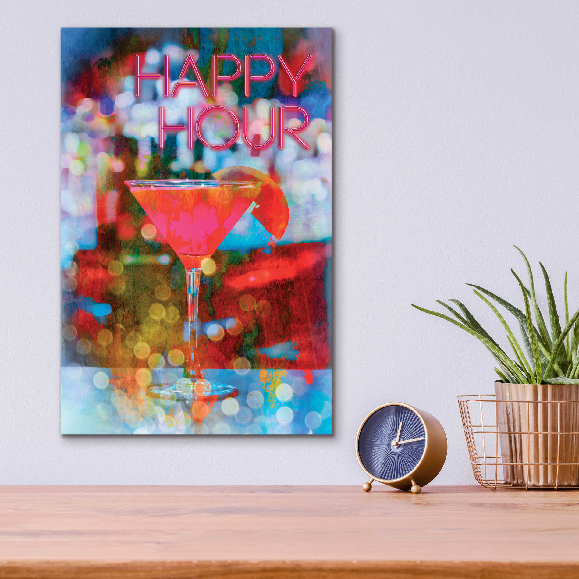 Epic Art 'Happy Hour' by Andrea Haase Acrylic Glass Wall Art,12x16