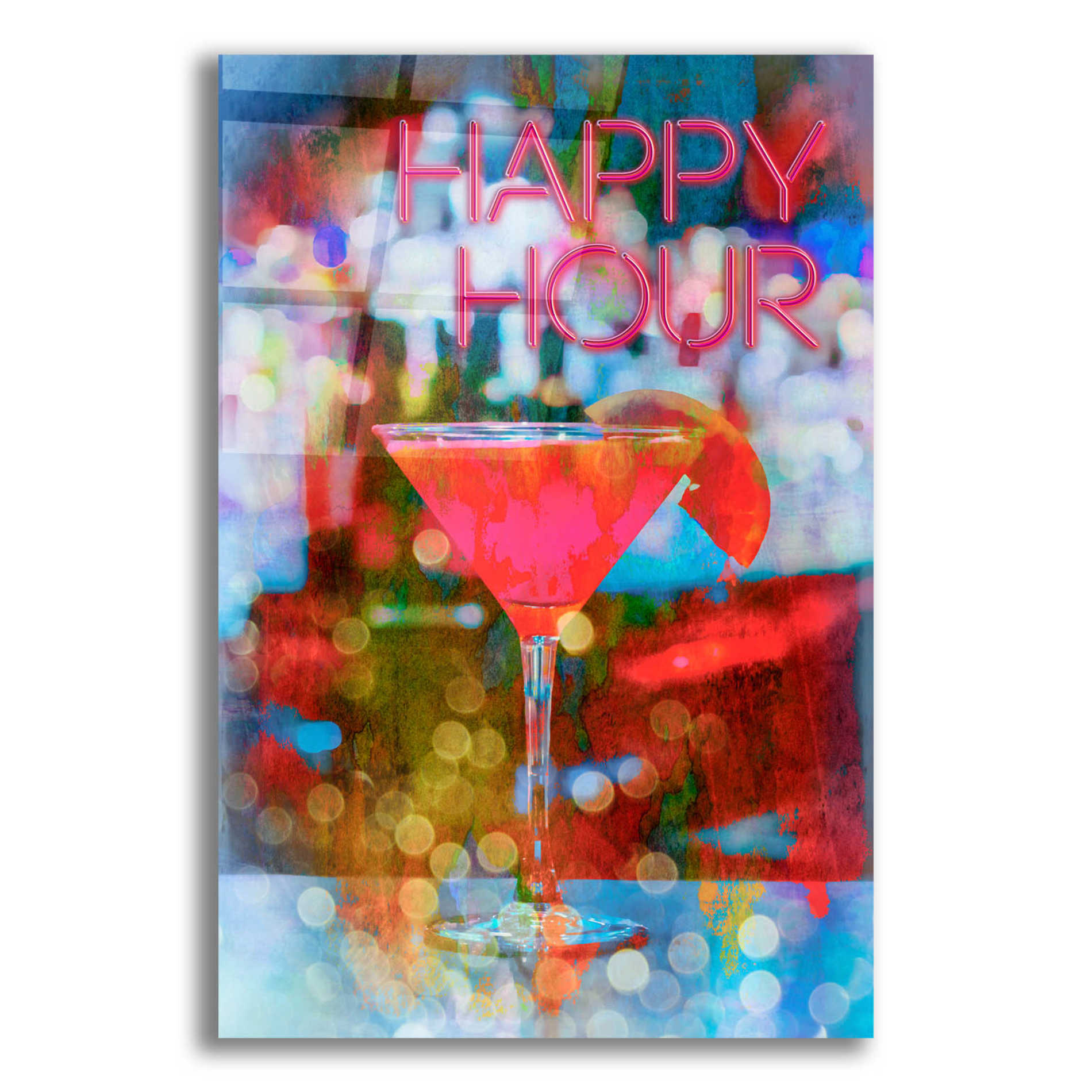 Epic Art 'Happy Hour' by Andrea Haase Acrylic Glass Wall Art,12x16