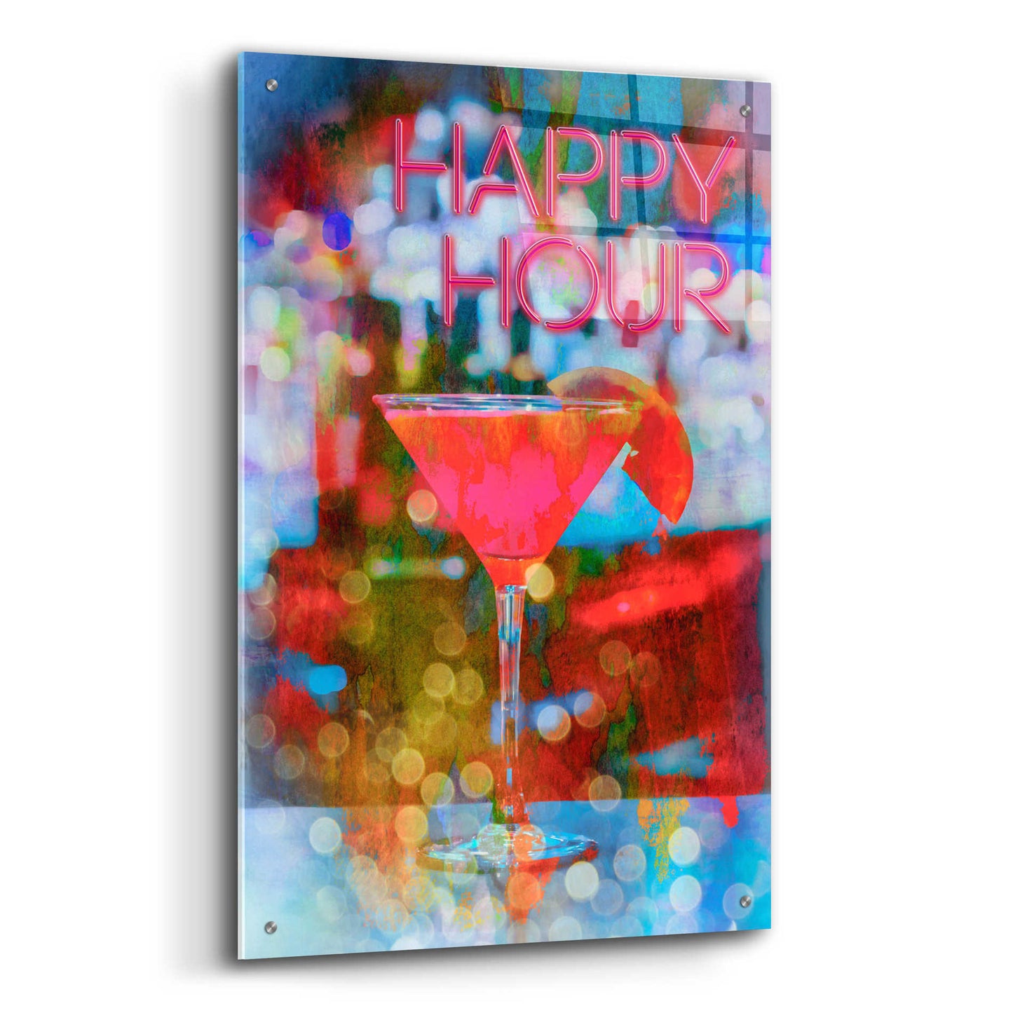 Epic Art 'Happy Hour' by Andrea Haase Acrylic Glass Wall Art,24x36