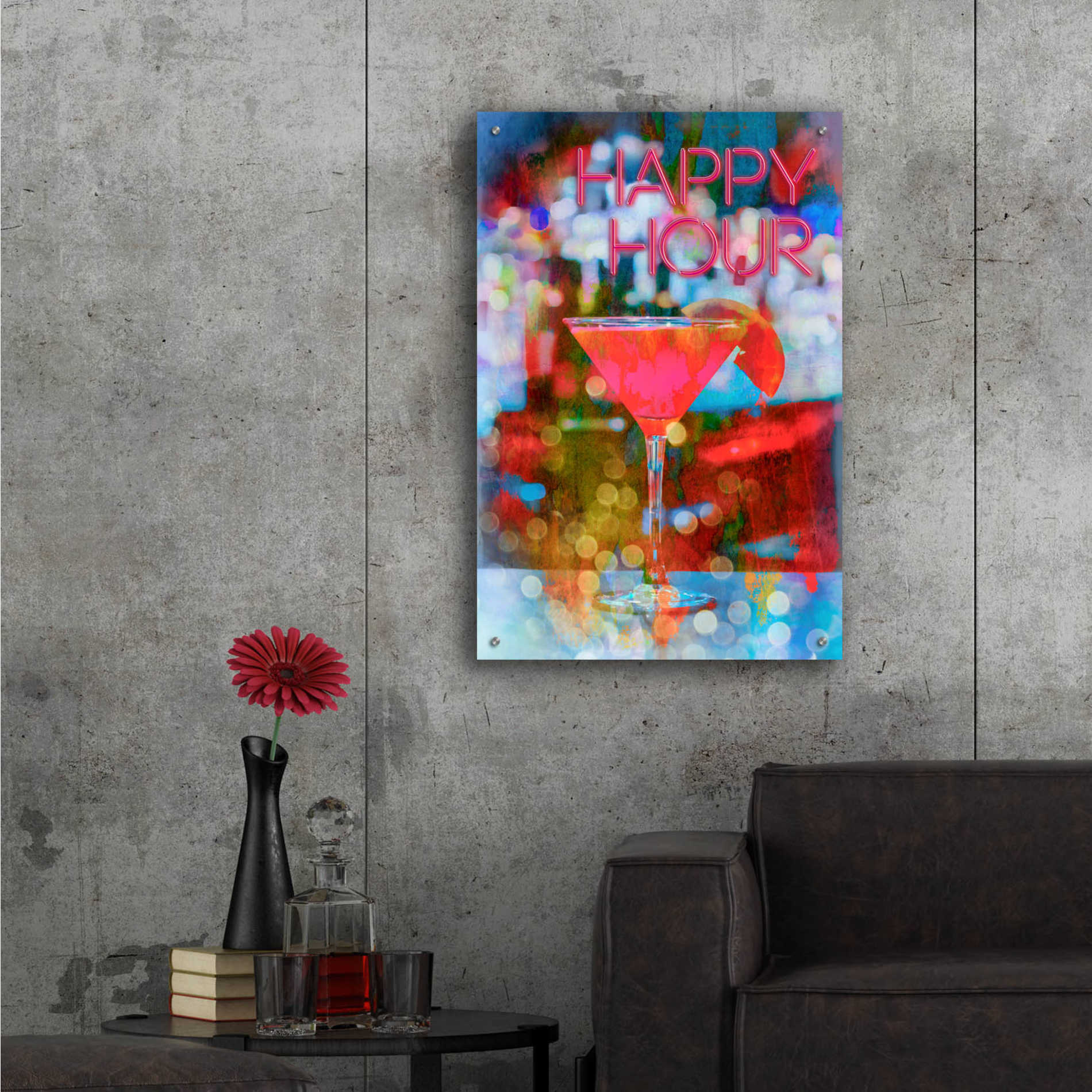 Epic Art 'Happy Hour' by Andrea Haase Acrylic Glass Wall Art,24x36