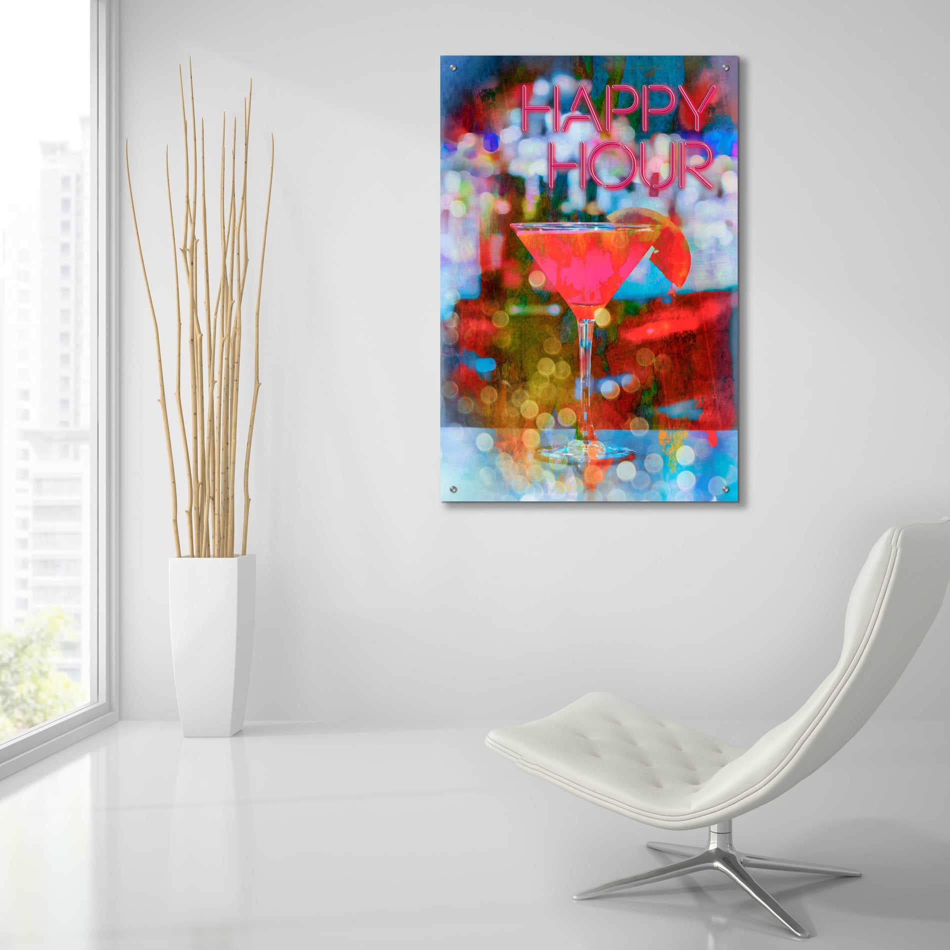 Epic Art 'Happy Hour' by Andrea Haase Acrylic Glass Wall Art,24x36