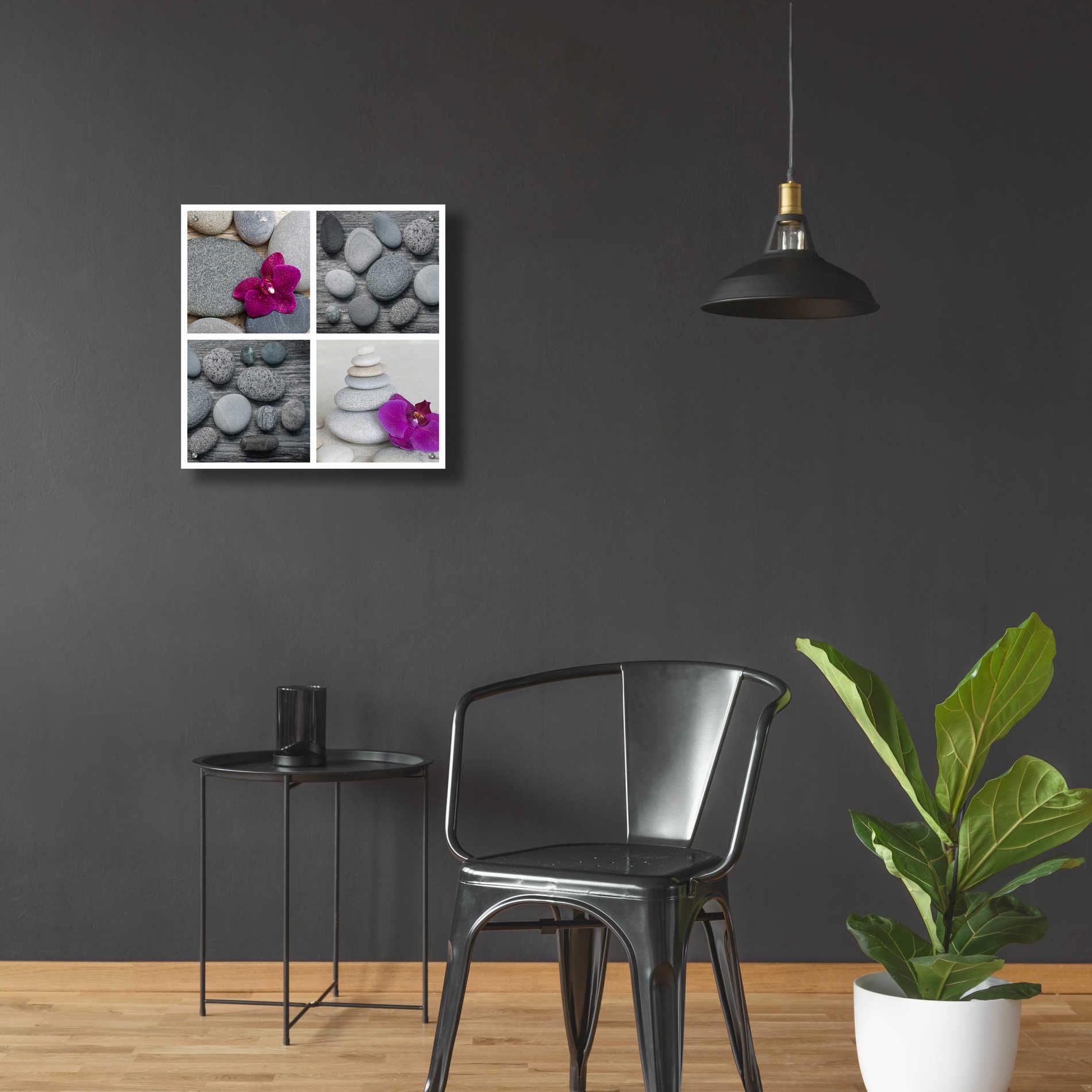 Epic Art 'Zen Orchid Collage' by Andrea Haase Acrylic Glass Wall Art,24x24