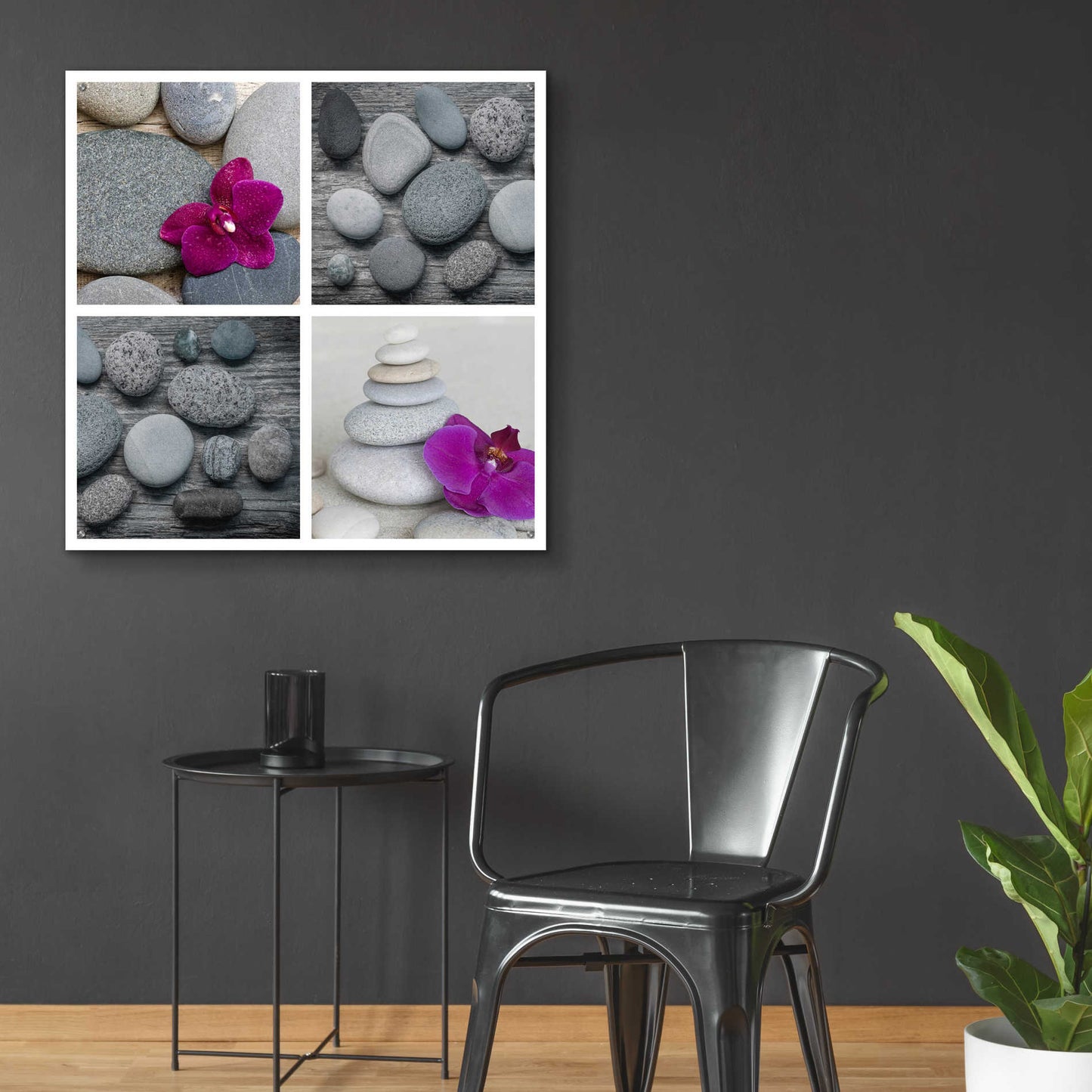 Epic Art 'Zen Orchid Collage' by Andrea Haase Acrylic Glass Wall Art,36x36