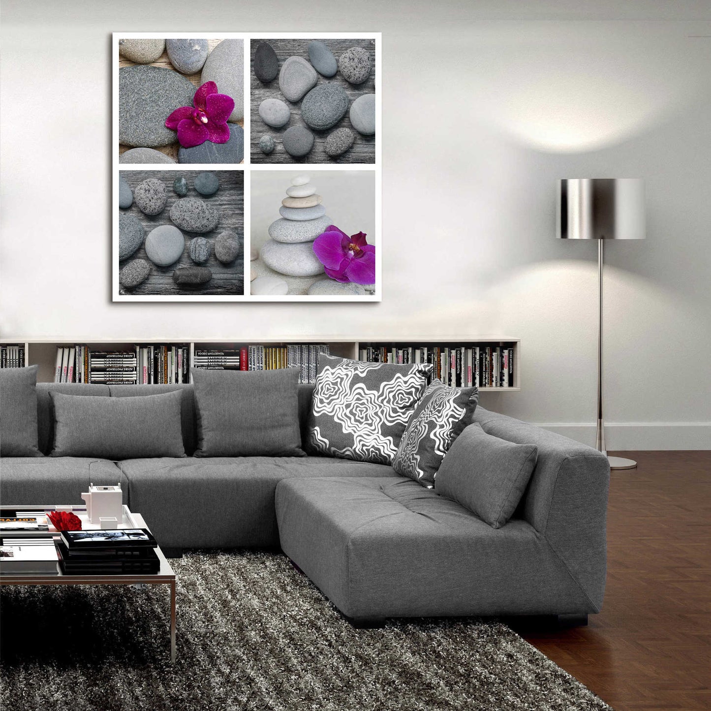 Epic Art 'Zen Orchid Collage' by Andrea Haase Acrylic Glass Wall Art,36x36