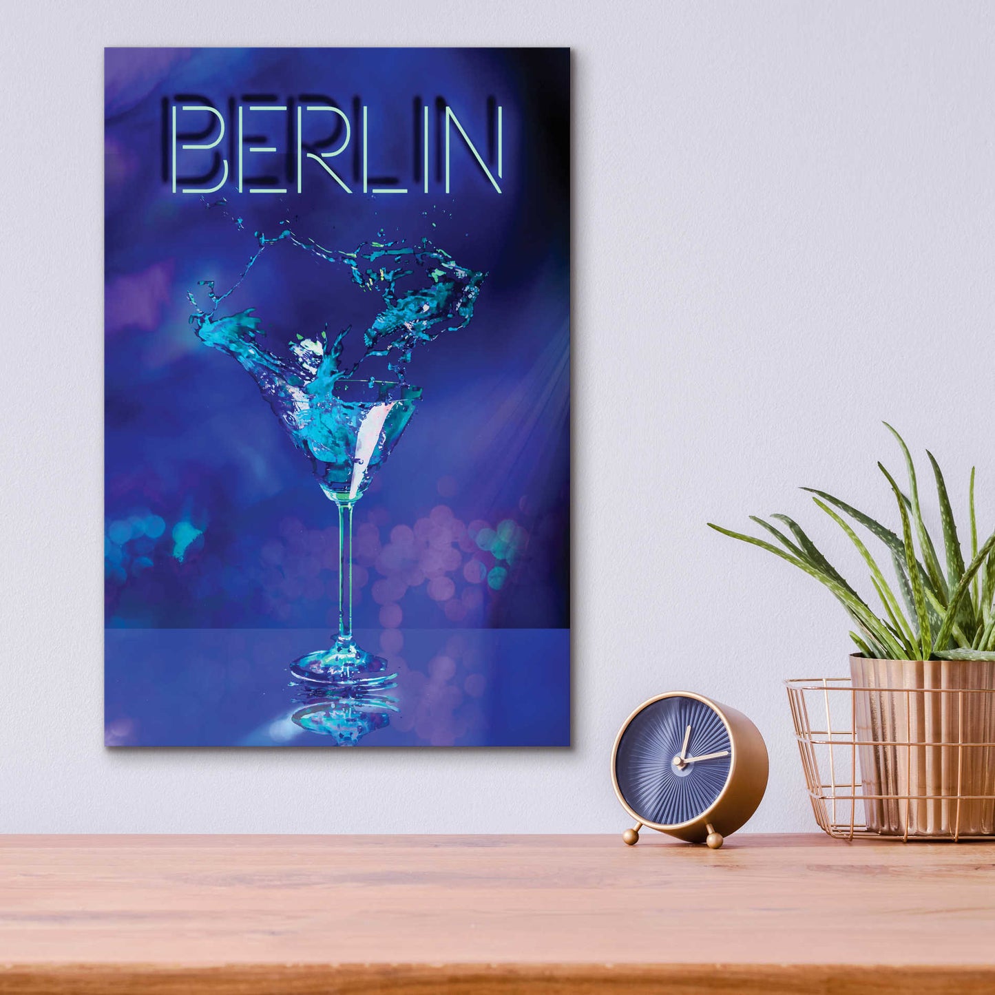 Epic Art 'Berlin Party Night' by Andrea Haase Acrylic Glass Wall Art,12x16