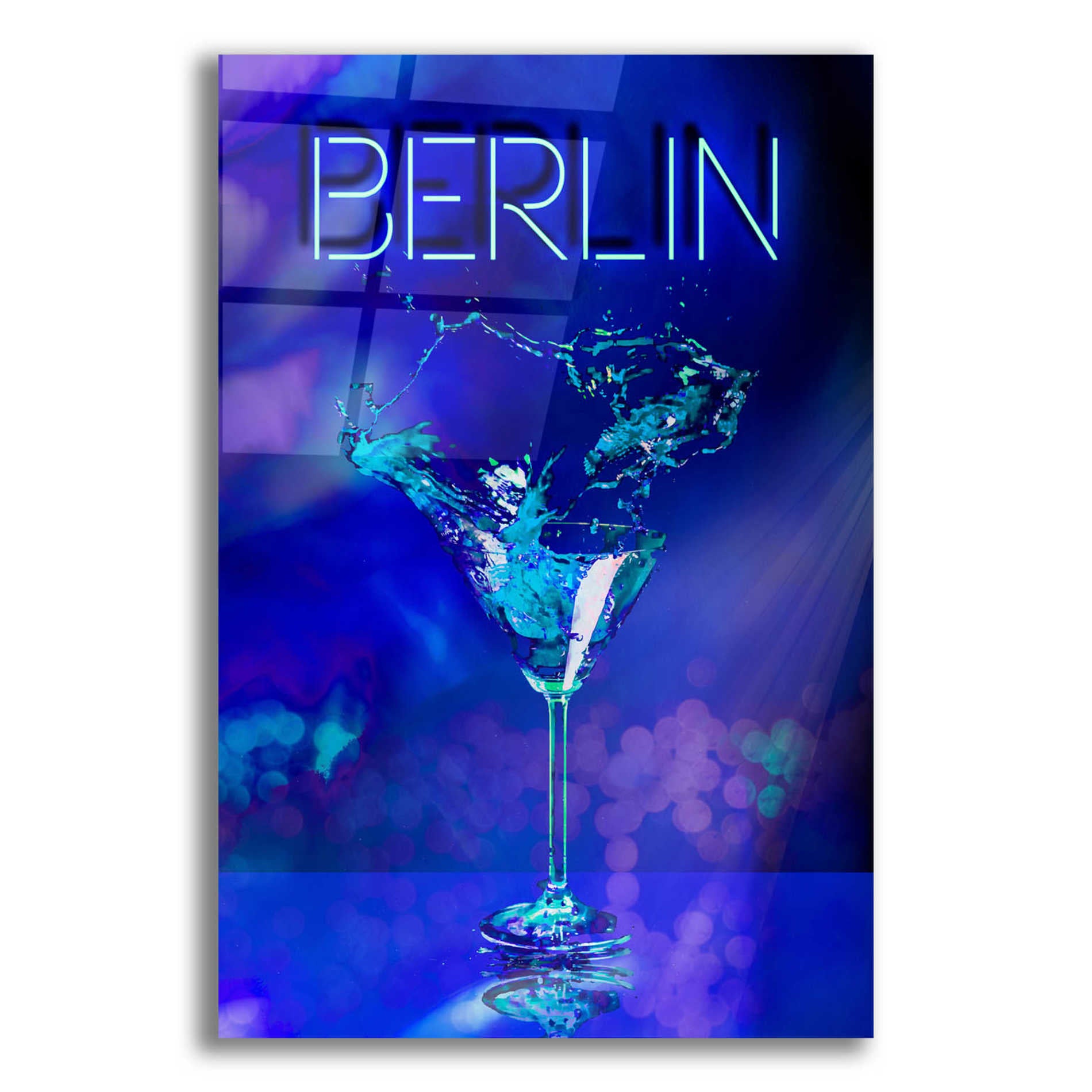 Epic Art 'Berlin Party Night' by Andrea Haase Acrylic Glass Wall Art,12x16