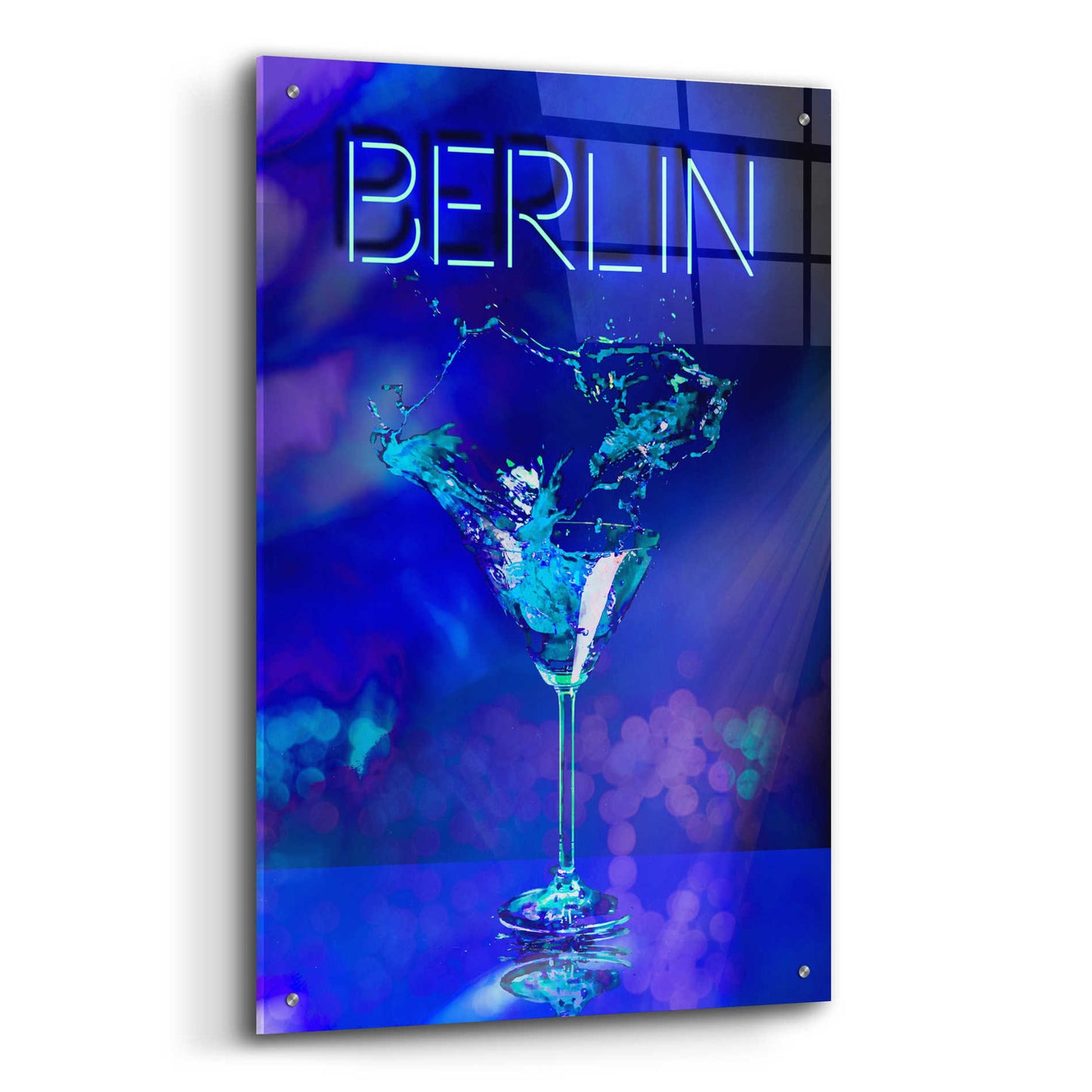 Epic Art 'Berlin Party Night' by Andrea Haase Acrylic Glass Wall Art,24x36