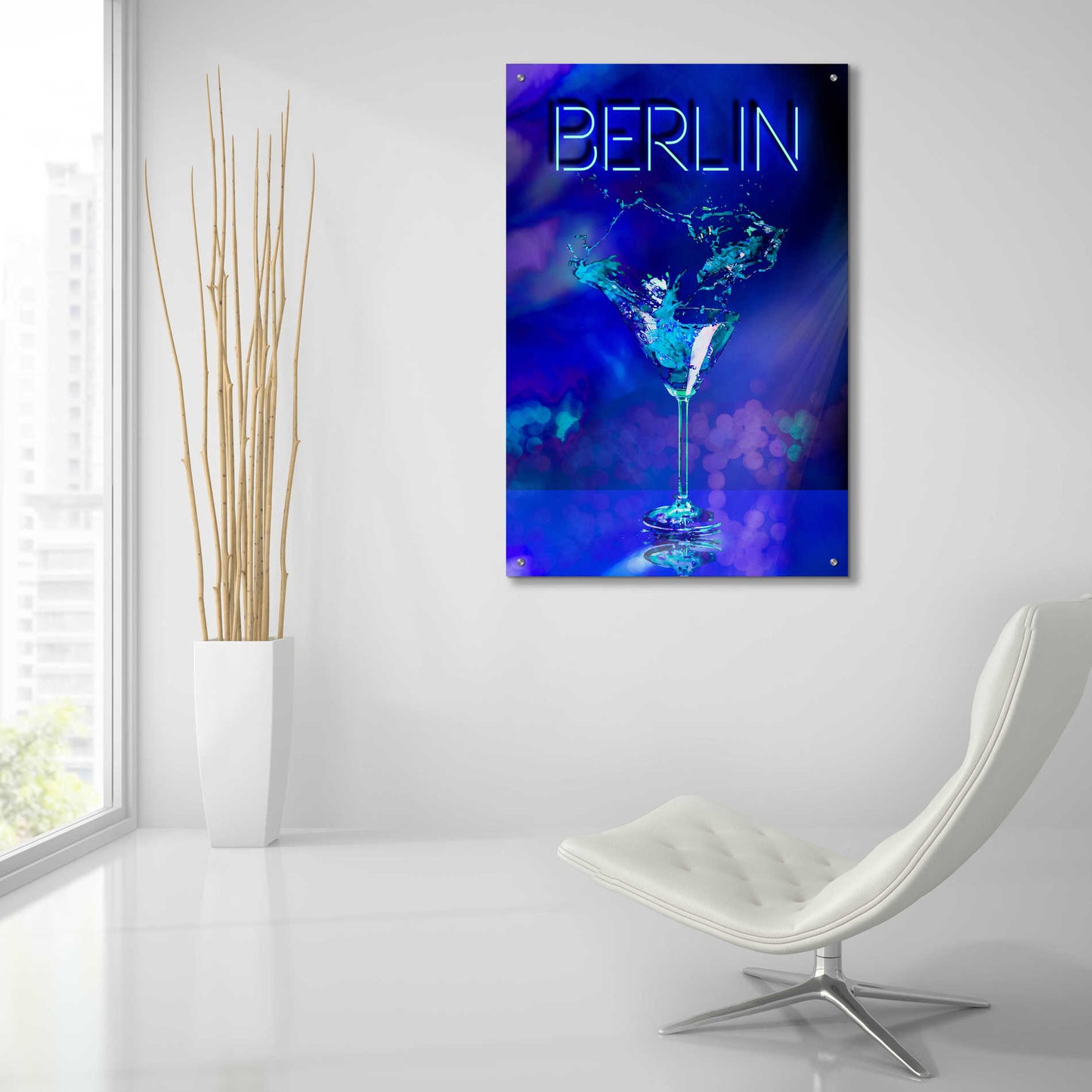 Epic Art 'Berlin Party Night' by Andrea Haase Acrylic Glass Wall Art,24x36